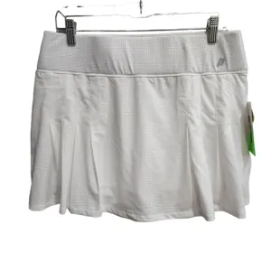 PRINCE Perforated Fashion Pleated White Tennis Skort Golf Side Pockets