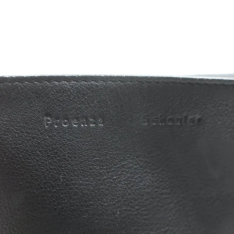 Proenza Schouler PS Courier Two-Tone Chain Strap Small Bag Black Leather