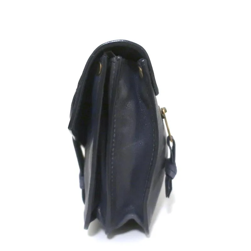 Proenza Schouler PS1 Pochette Blue Leather Small Clutch Bag