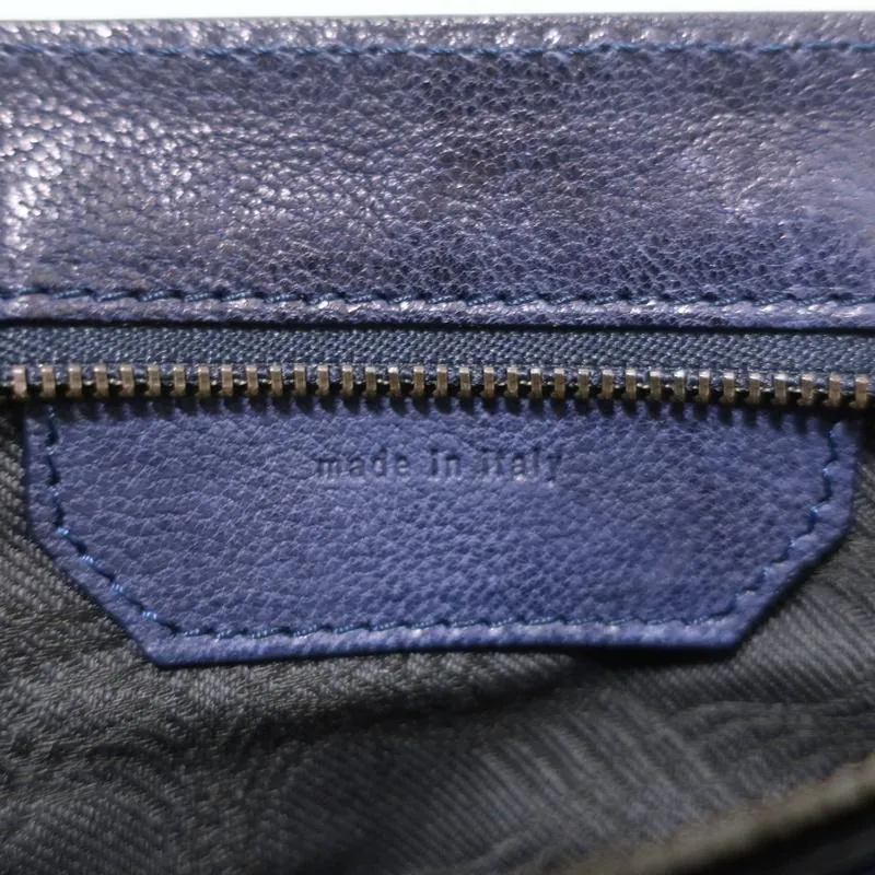 Proenza Schouler PS1 Pochette Blue Leather Small Clutch Bag