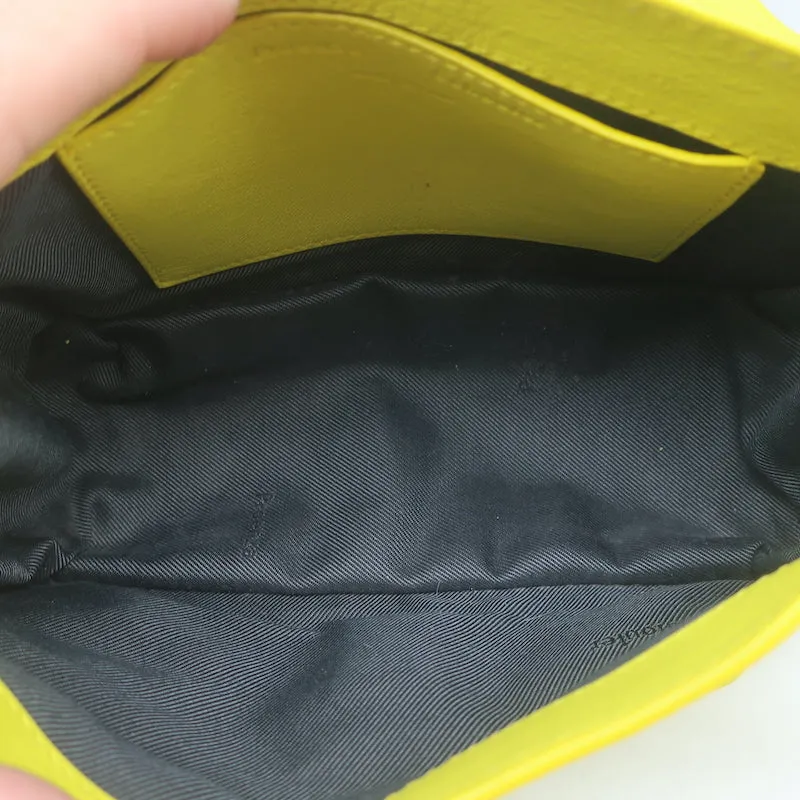 Proenza Schouler PS1 Zip-Around Mini Crossbody Bag Yellow Leather