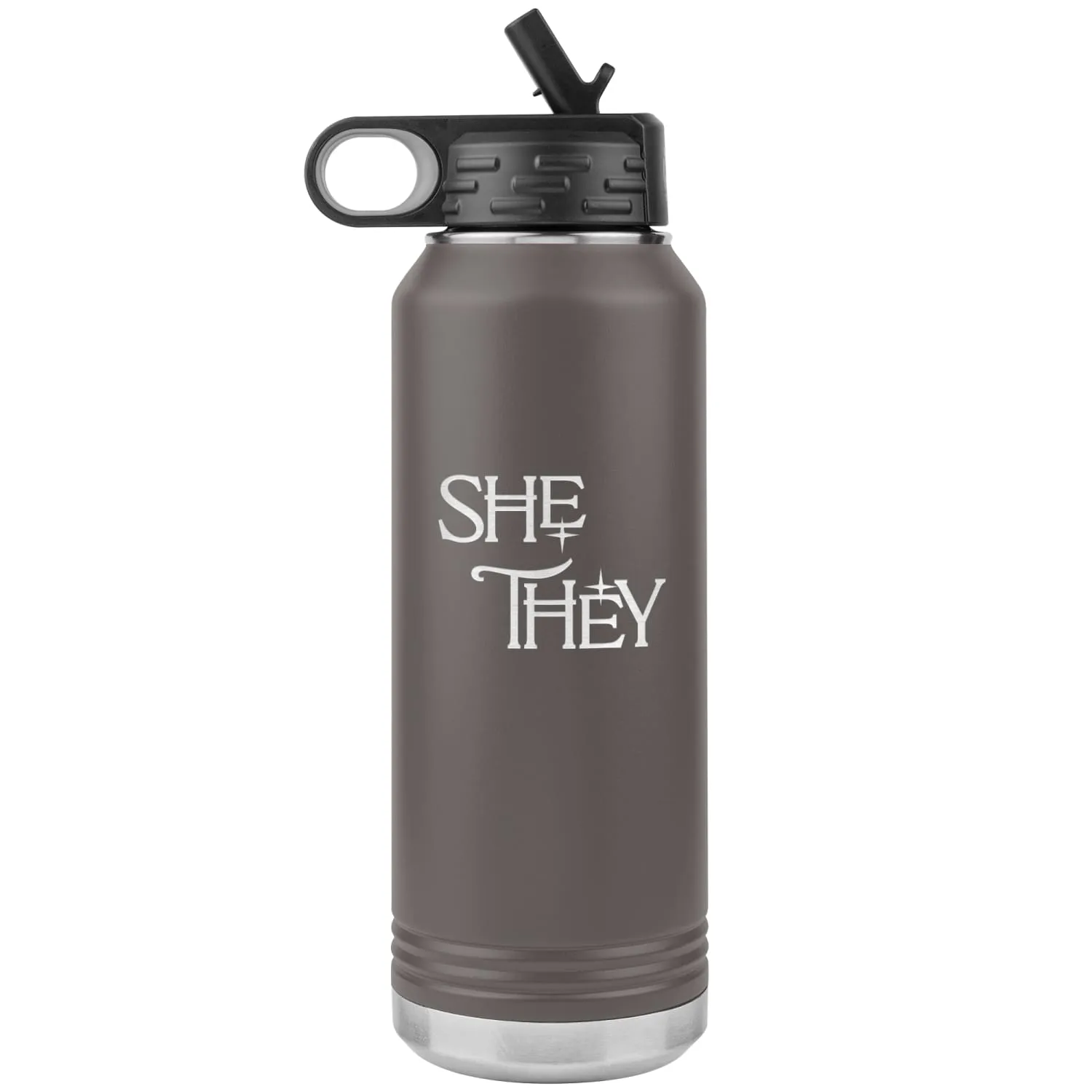 Pronoun Wishing Star She They 32oz Vacuum Tumbler