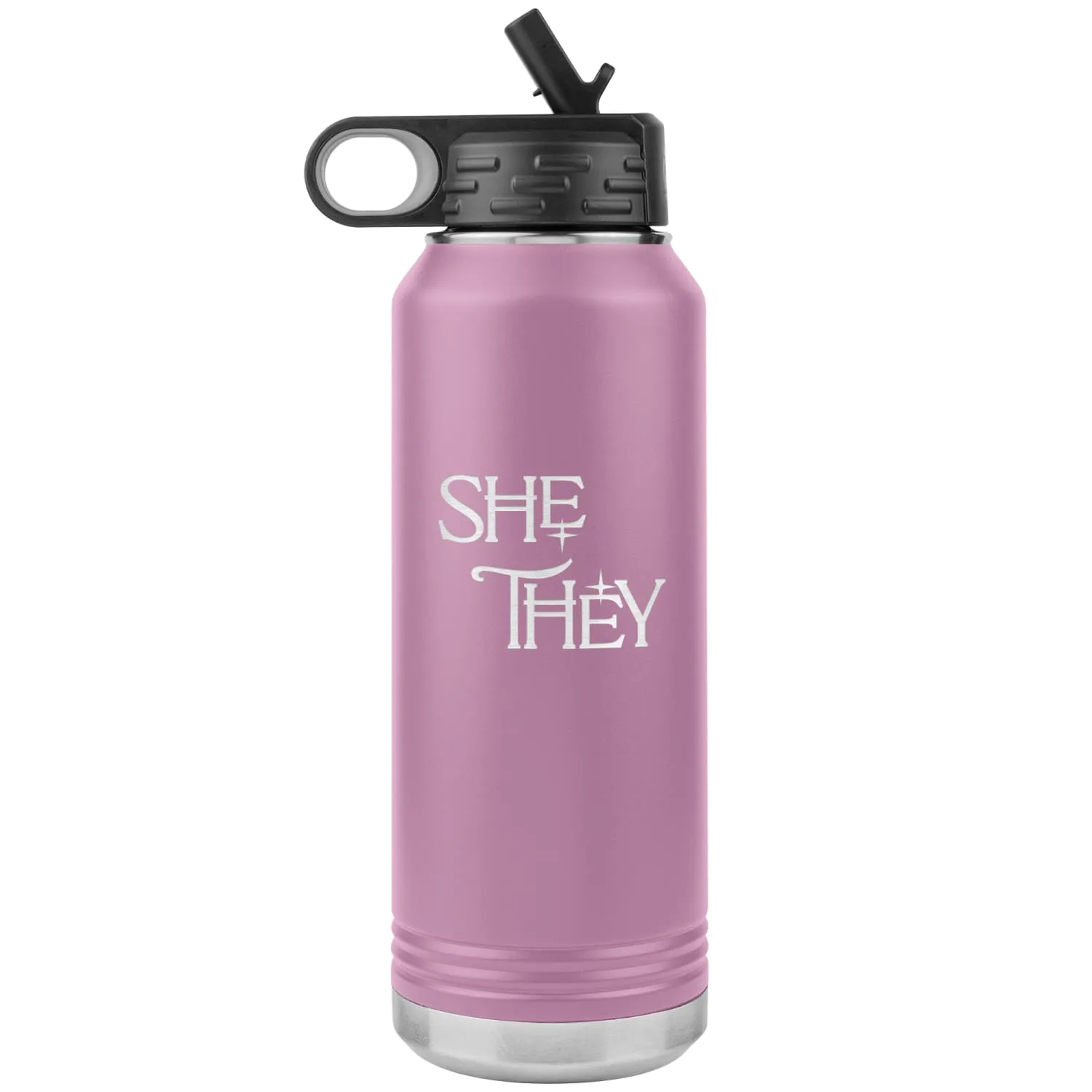 Pronoun Wishing Star She They 32oz Vacuum Tumbler
