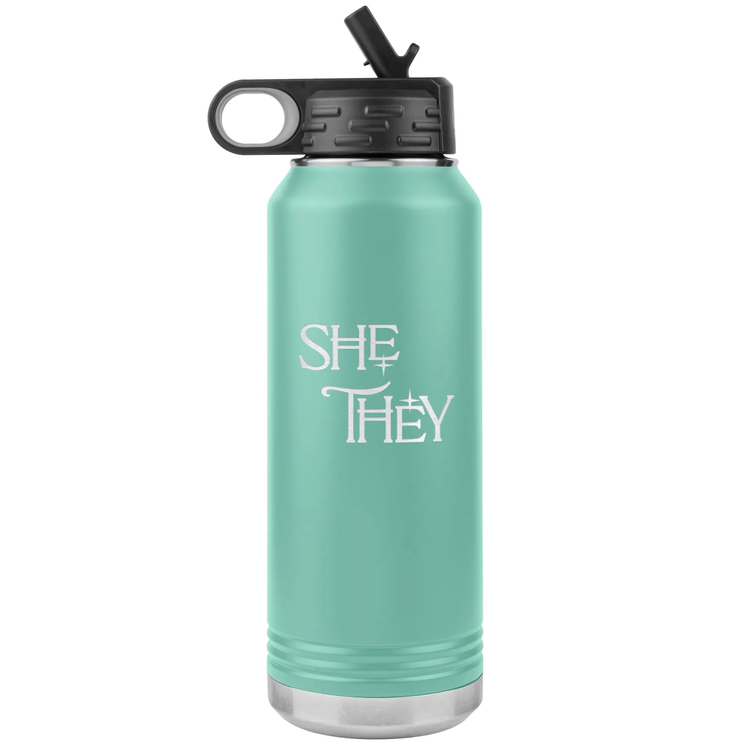 Pronoun Wishing Star She They 32oz Vacuum Tumbler