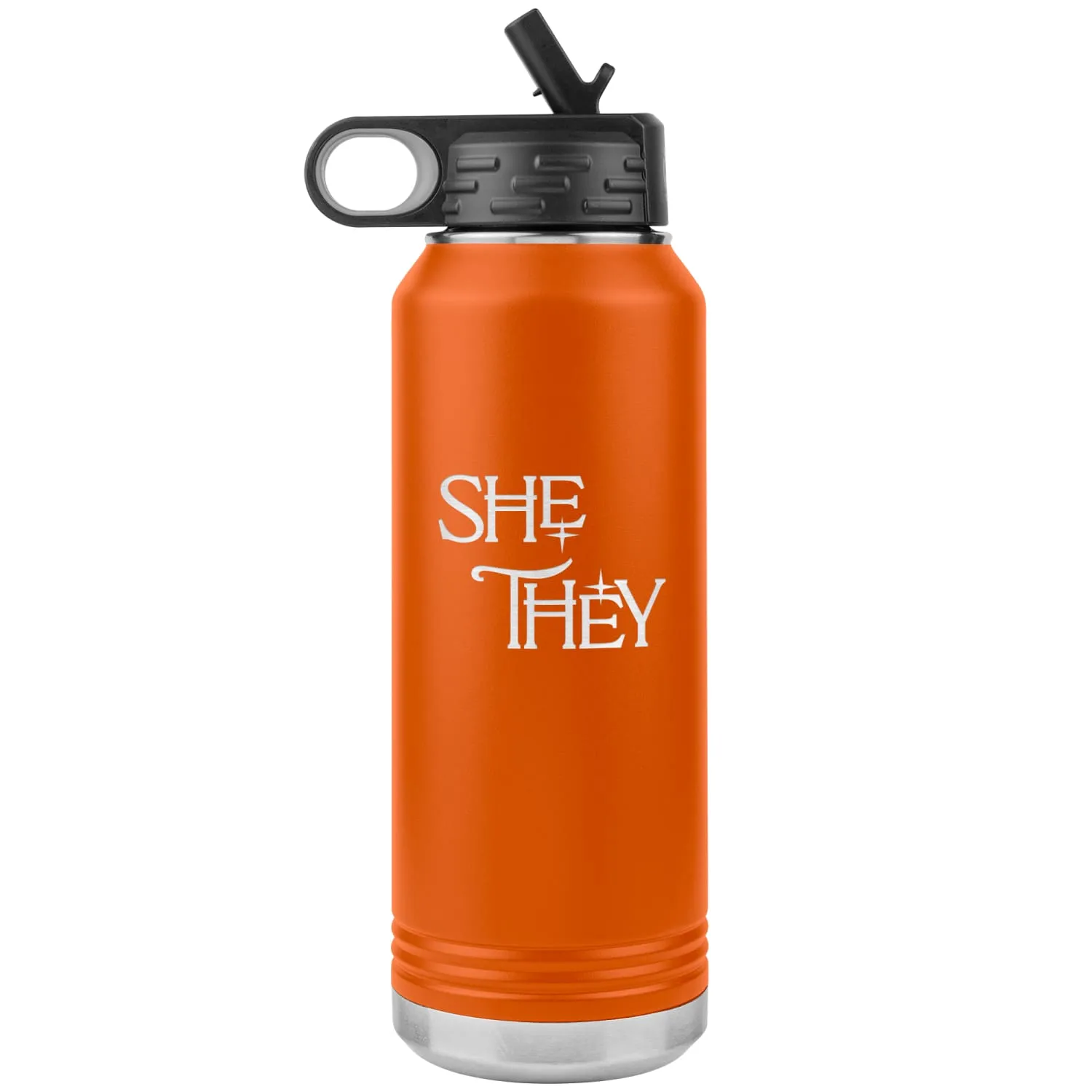 Pronoun Wishing Star She They 32oz Vacuum Tumbler