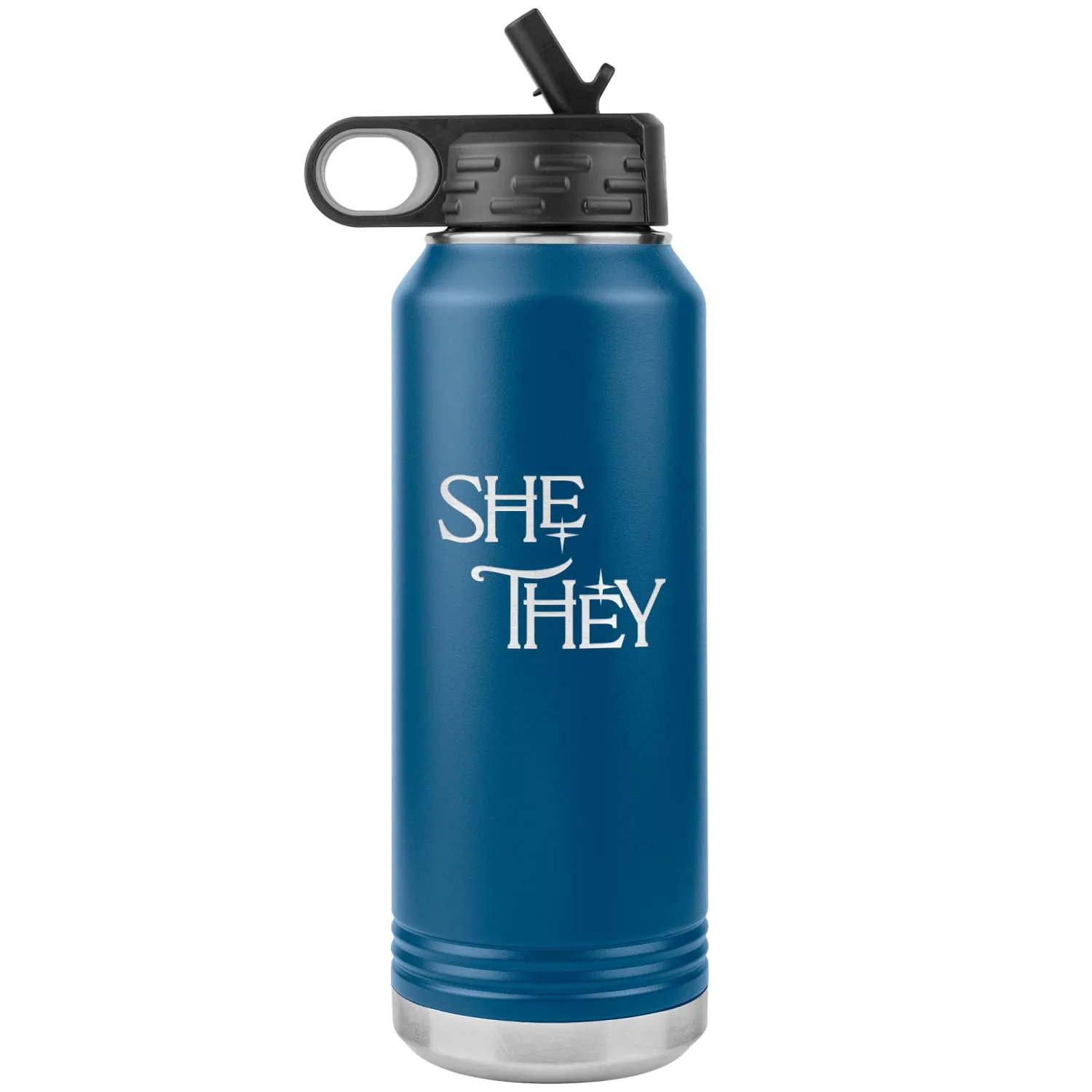 Pronoun Wishing Star She They 32oz Vacuum Tumbler