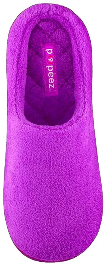 Pupeez Girls Classic Terry Clog Slippers