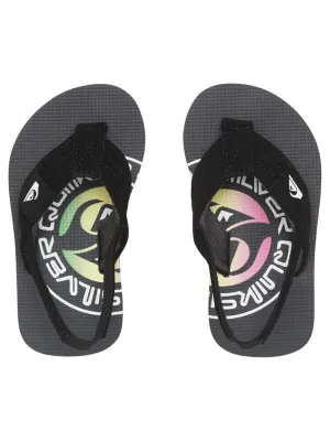 Quiksilver Boys Molokai Layback Toddler Sandal - Grey/Green/Grey