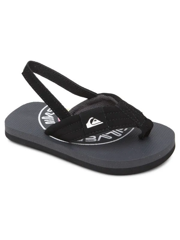 Quiksilver Boys Molokai Layback Toddler Sandal - Grey/Green/Grey