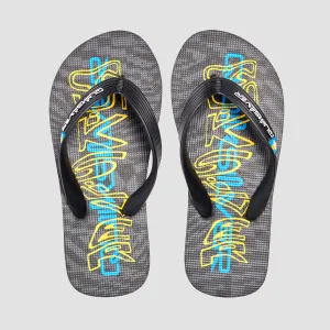 Quiksilver Molokai Art Flip-Flops Black 5 - Kids