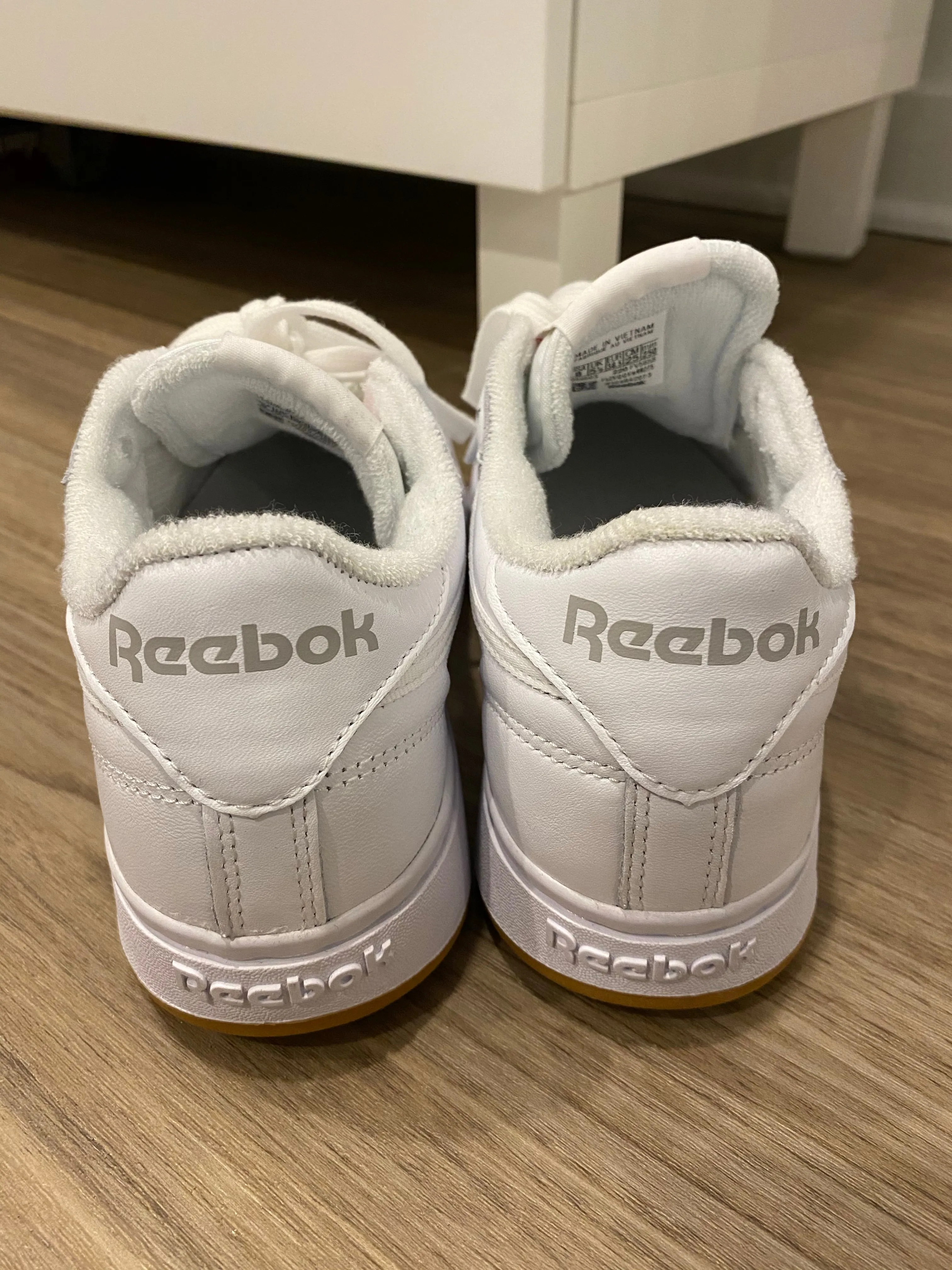 Reebok White Leather Club C Double Sneaker