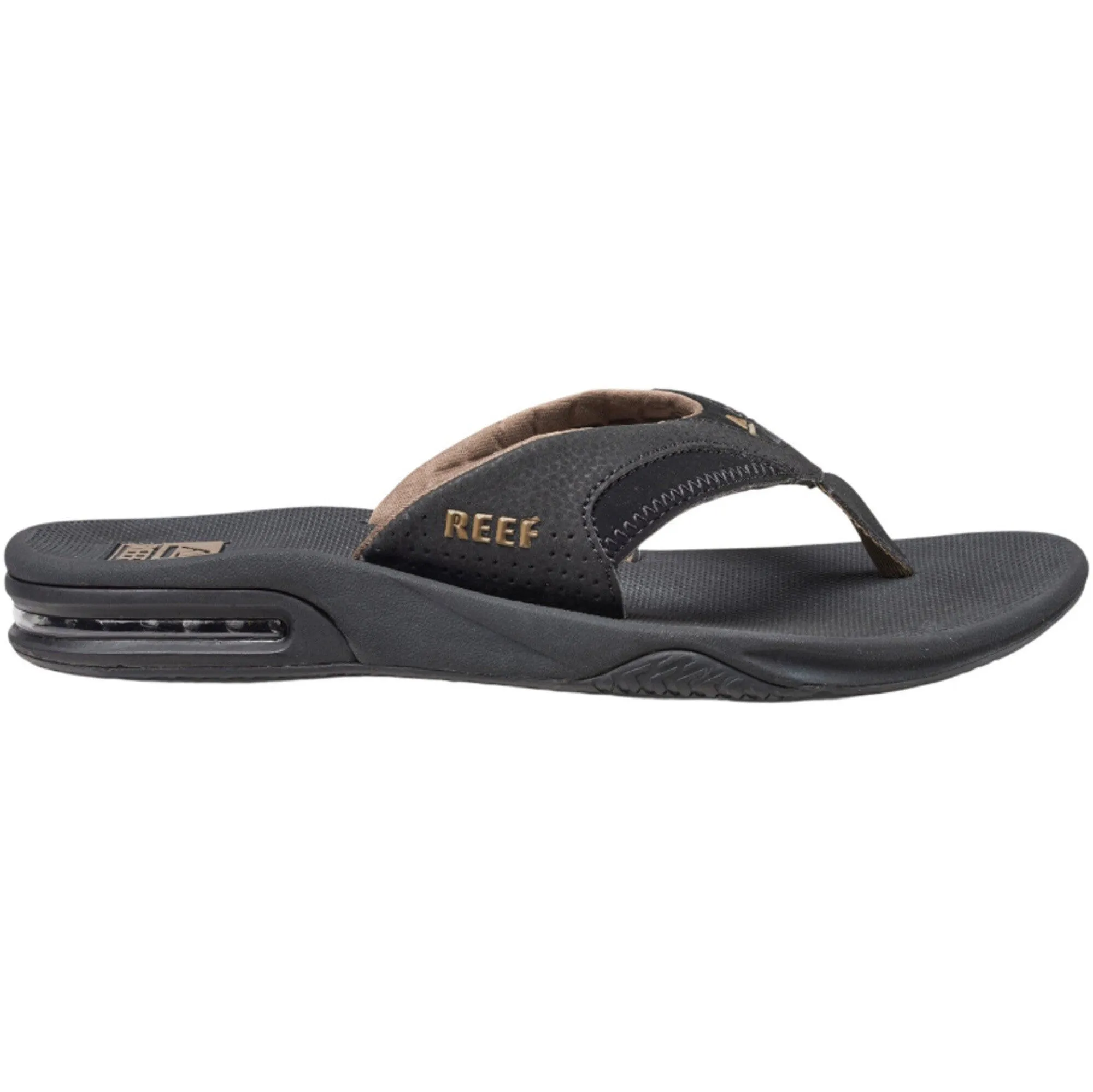 Reef Fanning Mens Flip Flops Black/Brown
