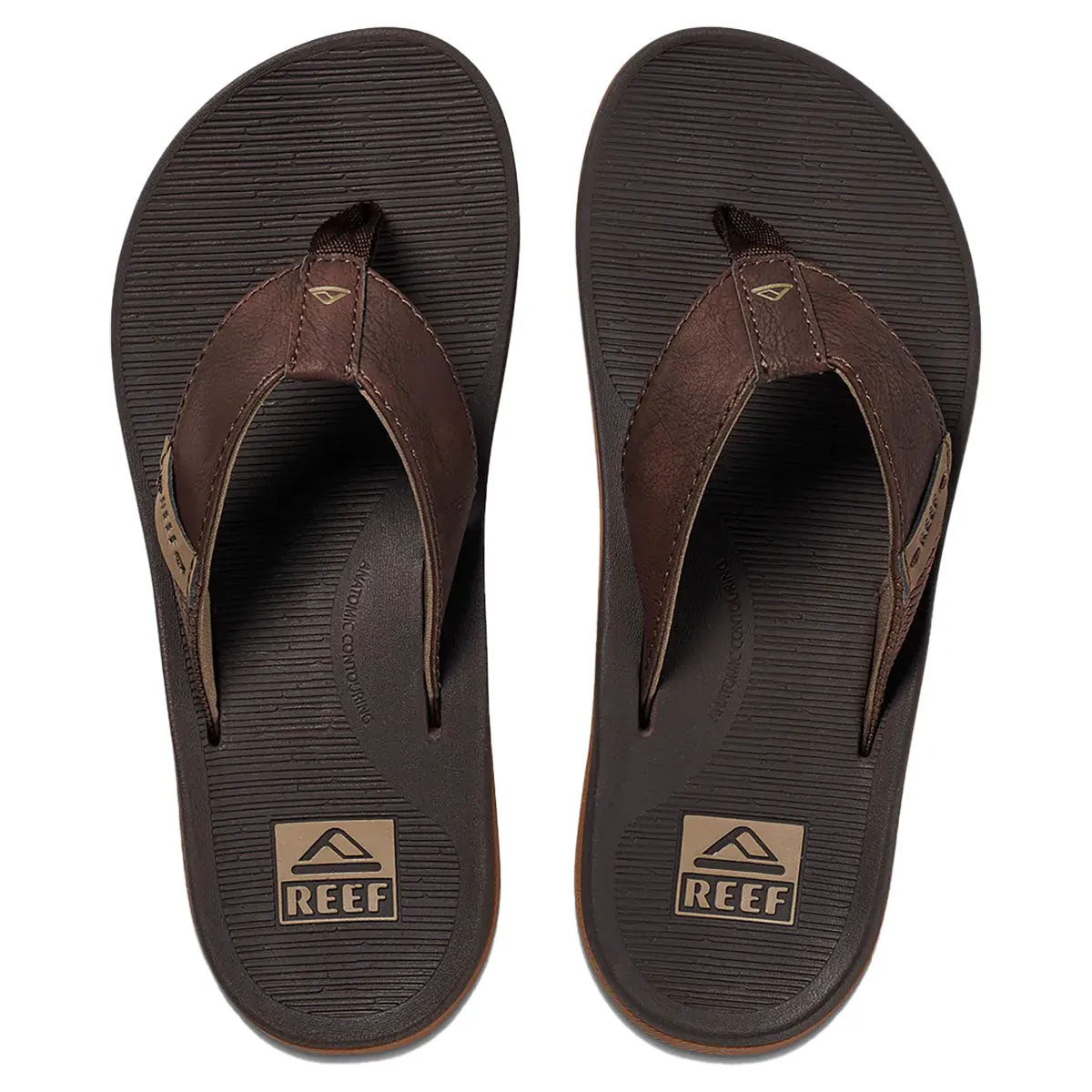Reef Men's Santa Ana Flip Flops - Brown