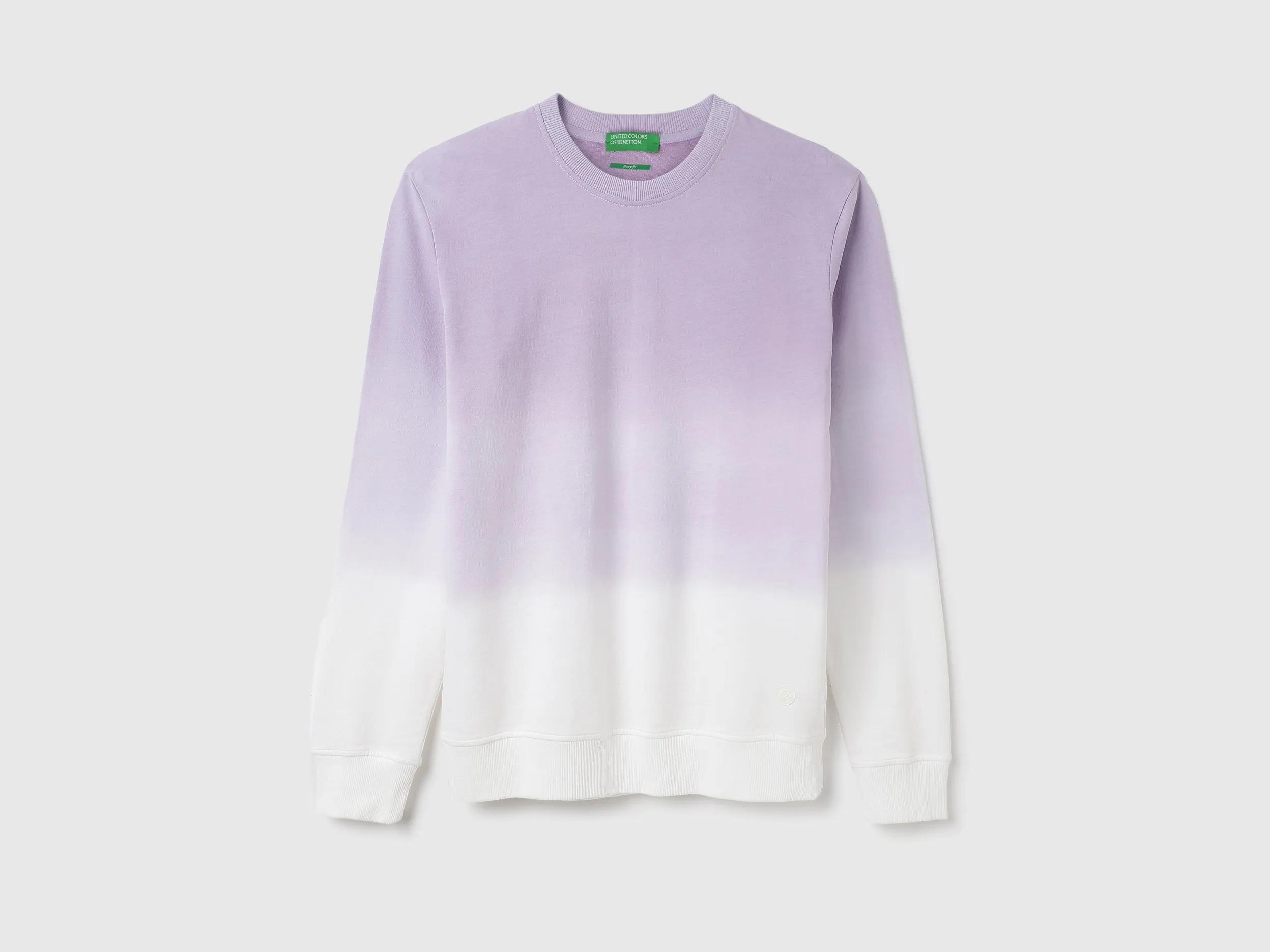 Regular Fit Crew Neck Ombre Sweatshirt