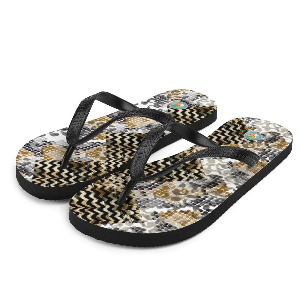 Reptile Patterns - Flip-Flops