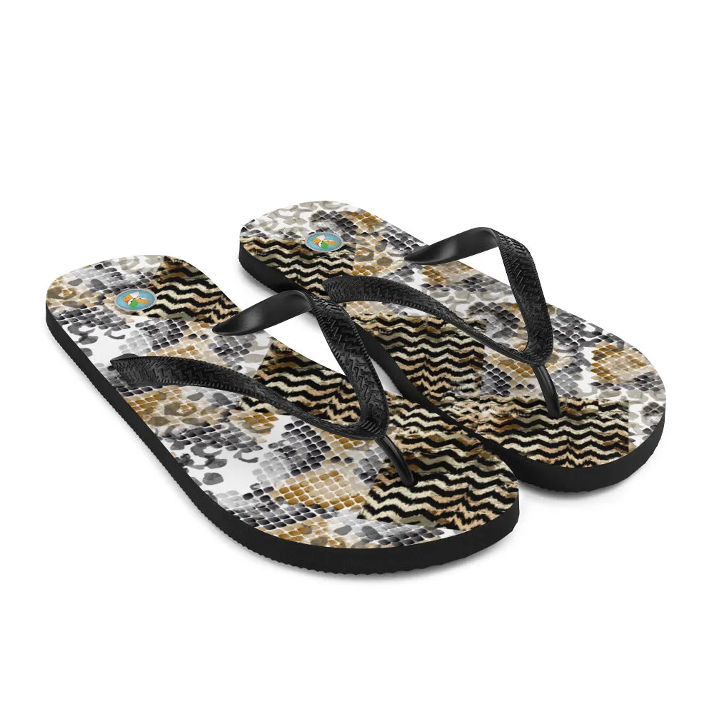 Reptile Patterns - Flip-Flops