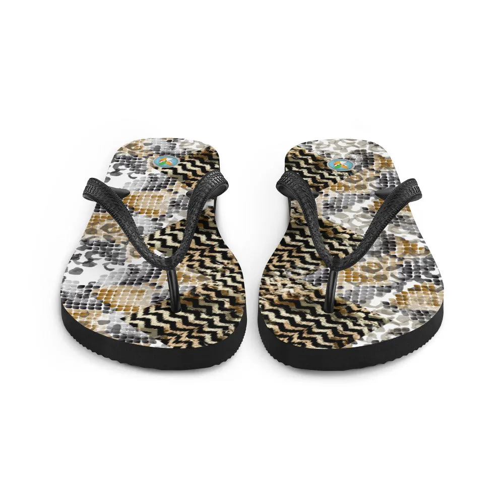 Reptile Patterns - Flip-Flops