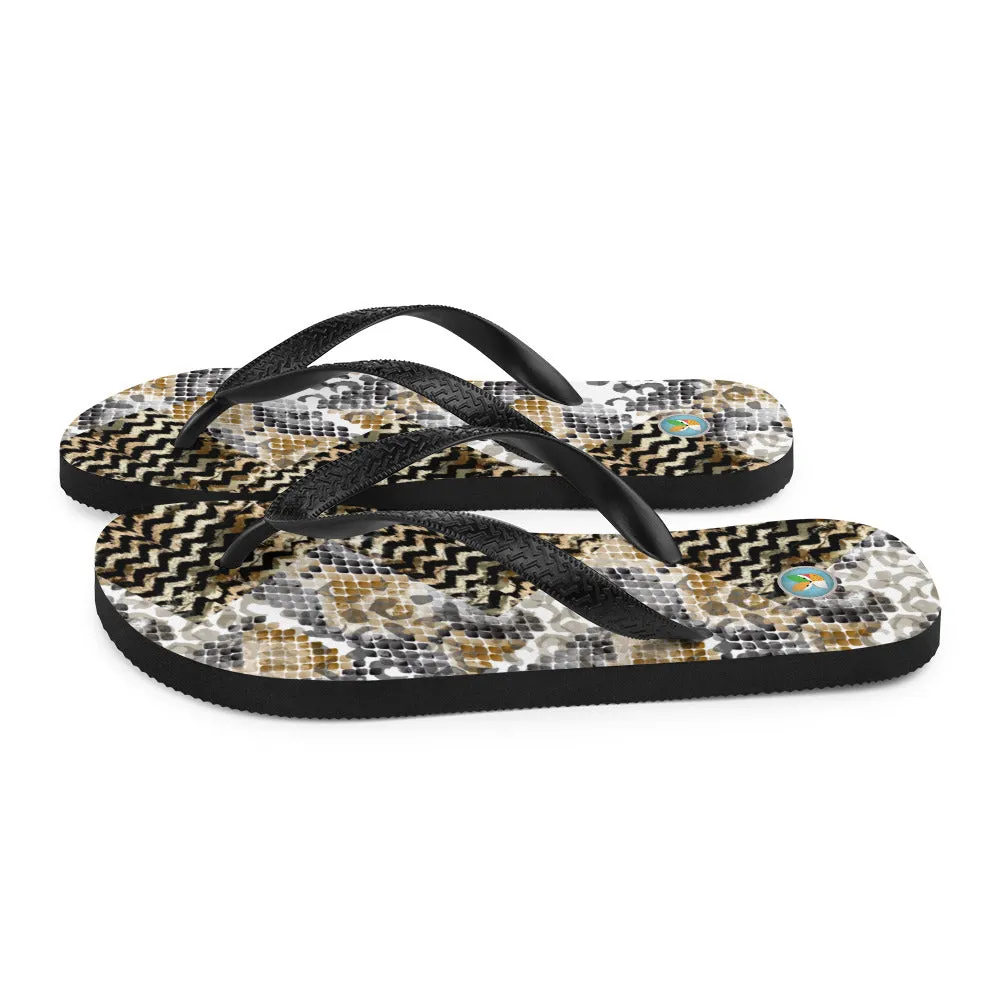 Reptile Patterns - Flip-Flops