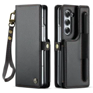 RFID Flip Leather Wallet Case For Samsung Z Fold 6