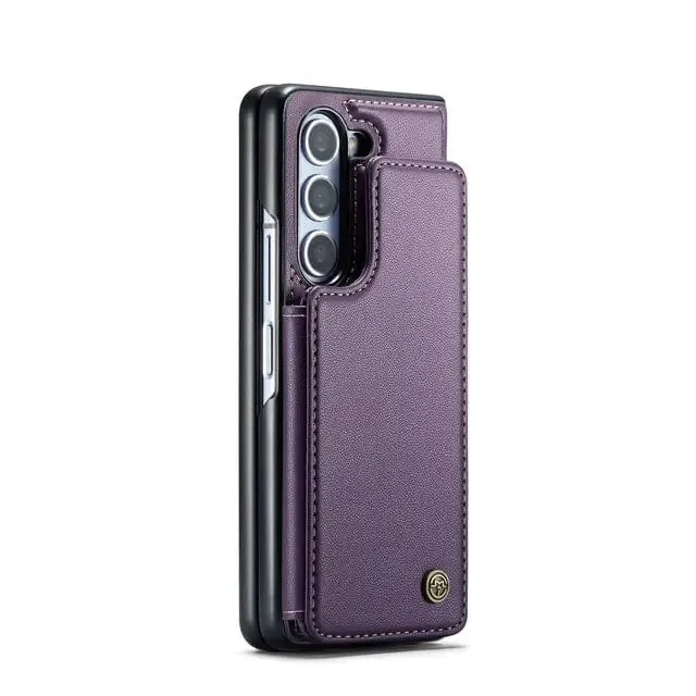 RFID Flip Leather Wallet Case For Samsung Z Fold