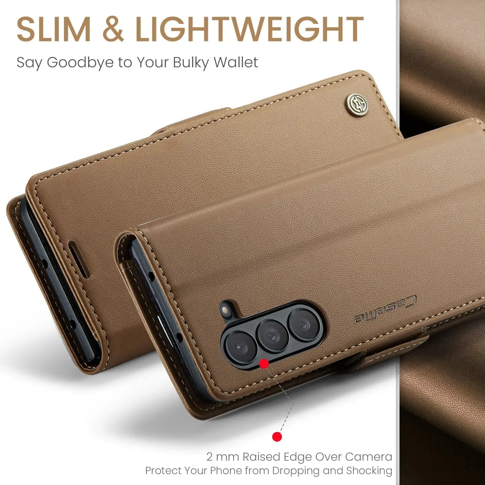 RFID Leather Card Holder Case For Samsung Z Fold