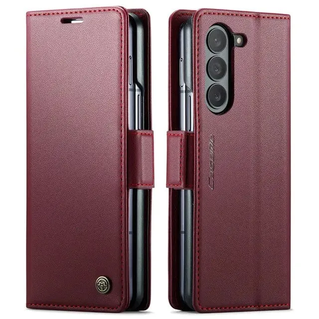 RFID Leather Card Holder Case For Samsung Z Fold