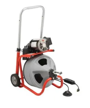 Ridge Tool Company Model K-400 Drain Cleaners, 1,725 rpm, 2 in-4 in Drain, 26998