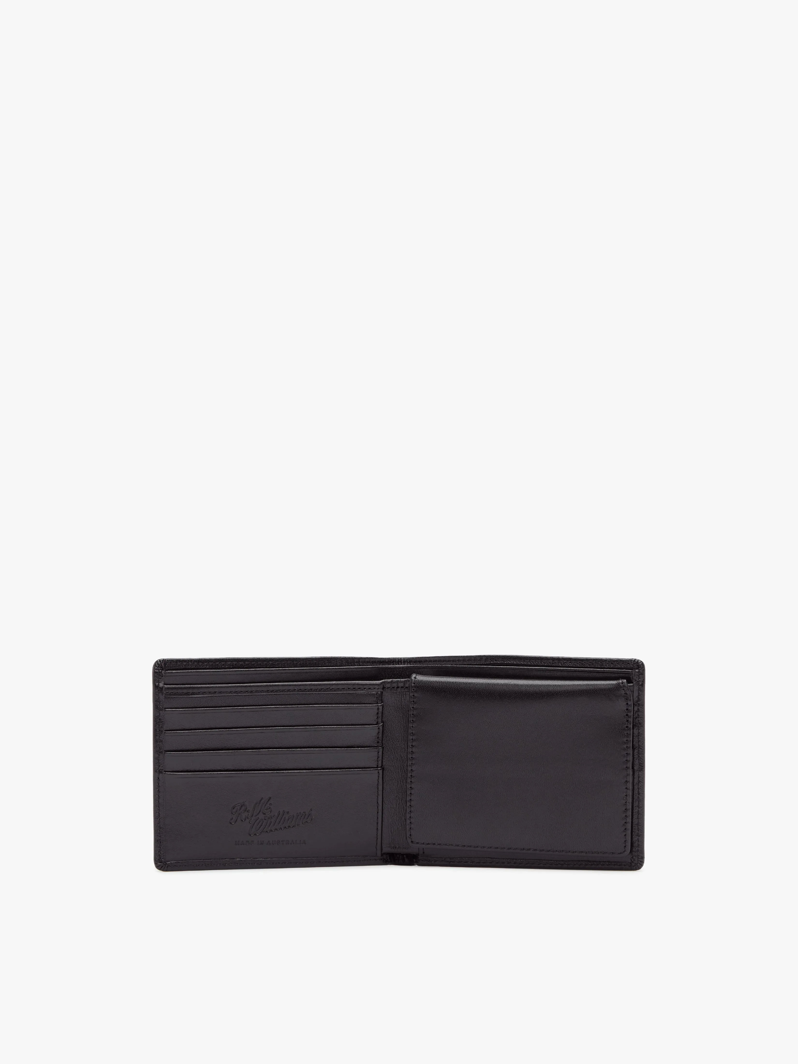 R.M. Williams Leather Tri-Fold Wallet - Black