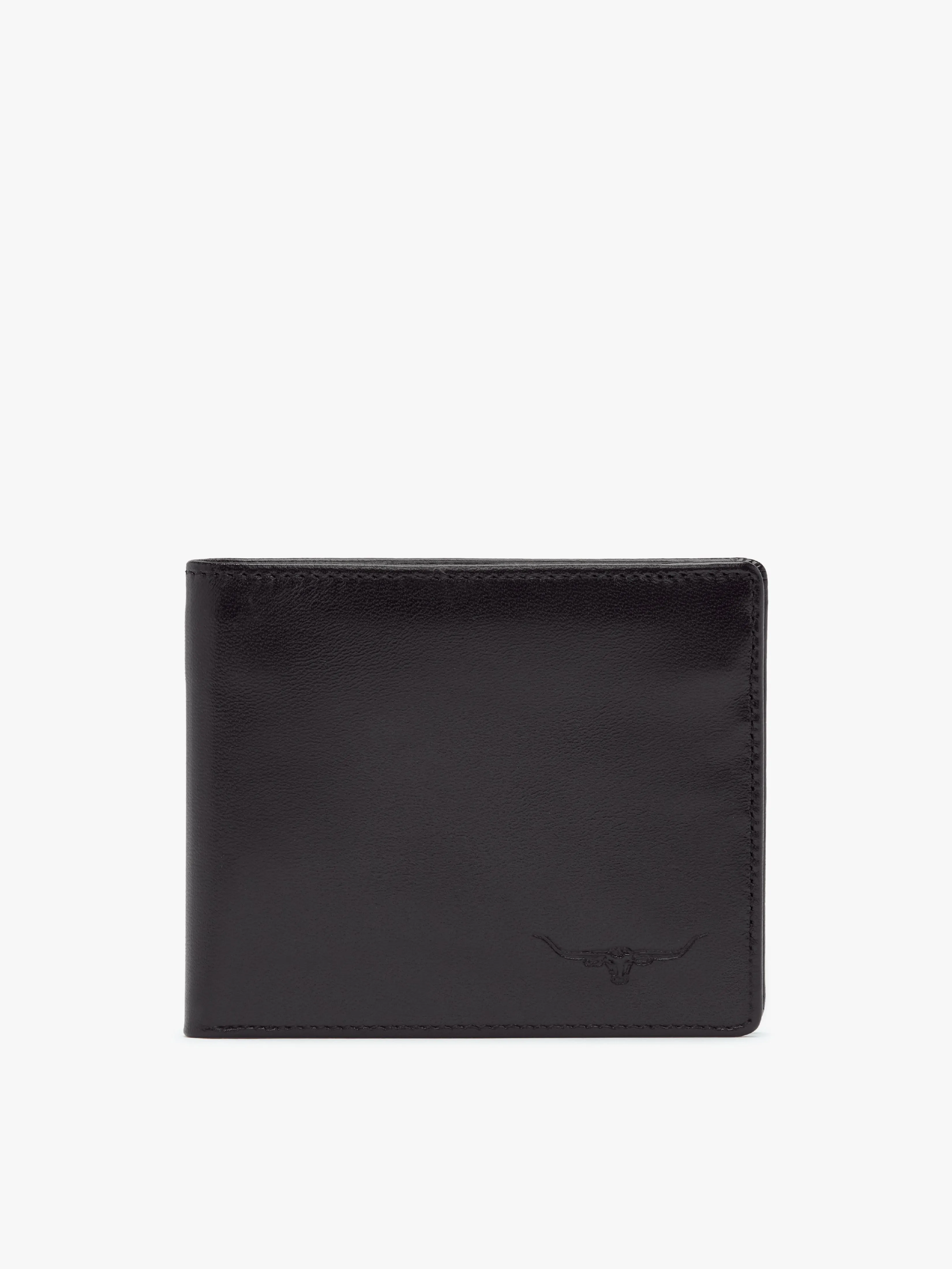R.M. Williams Leather Tri-Fold Wallet - Black