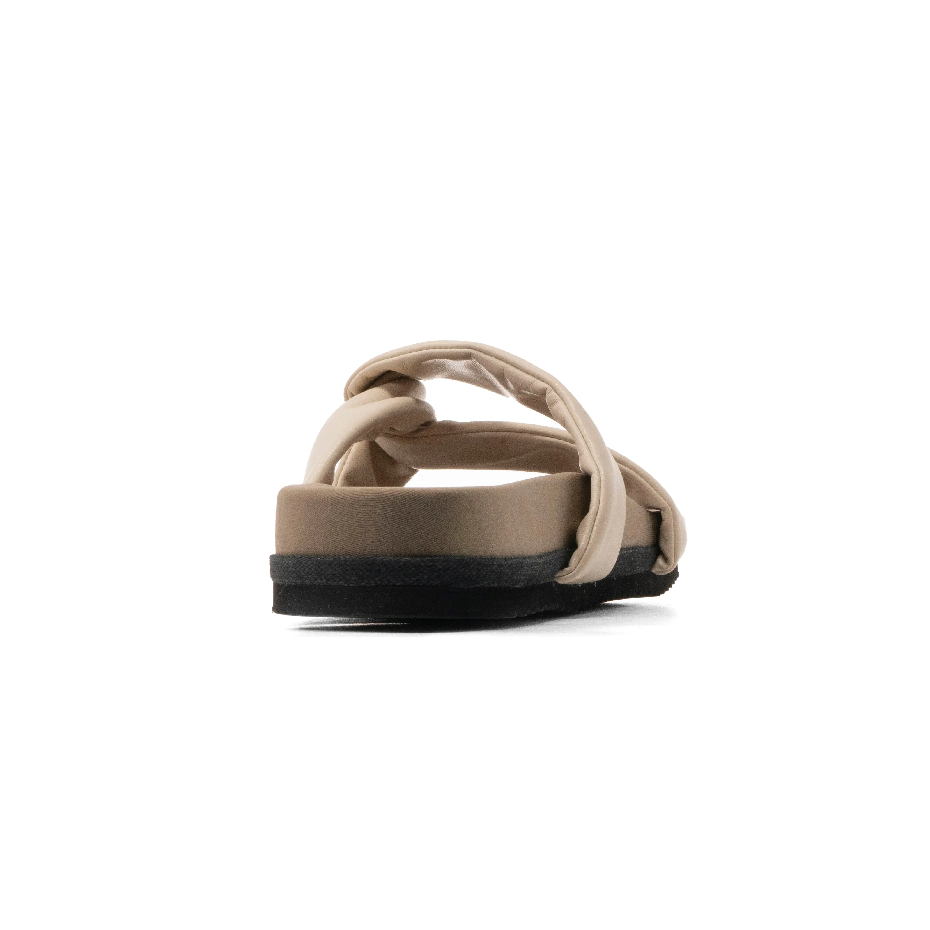 ROAM SIDE SLIP SANDAL CREAM VEGAN LEATHER