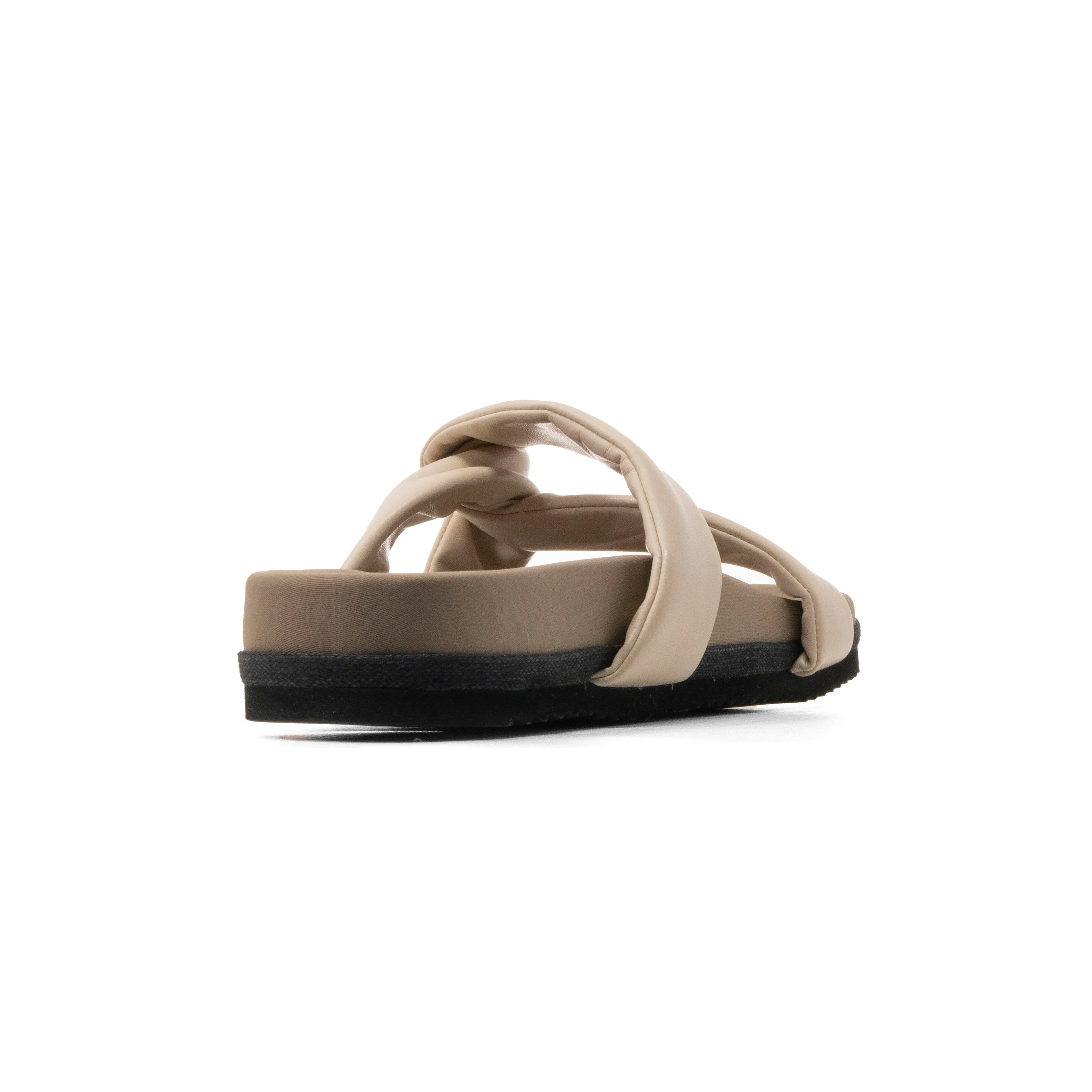 ROAM SIDE SLIP SANDAL CREAM VEGAN LEATHER