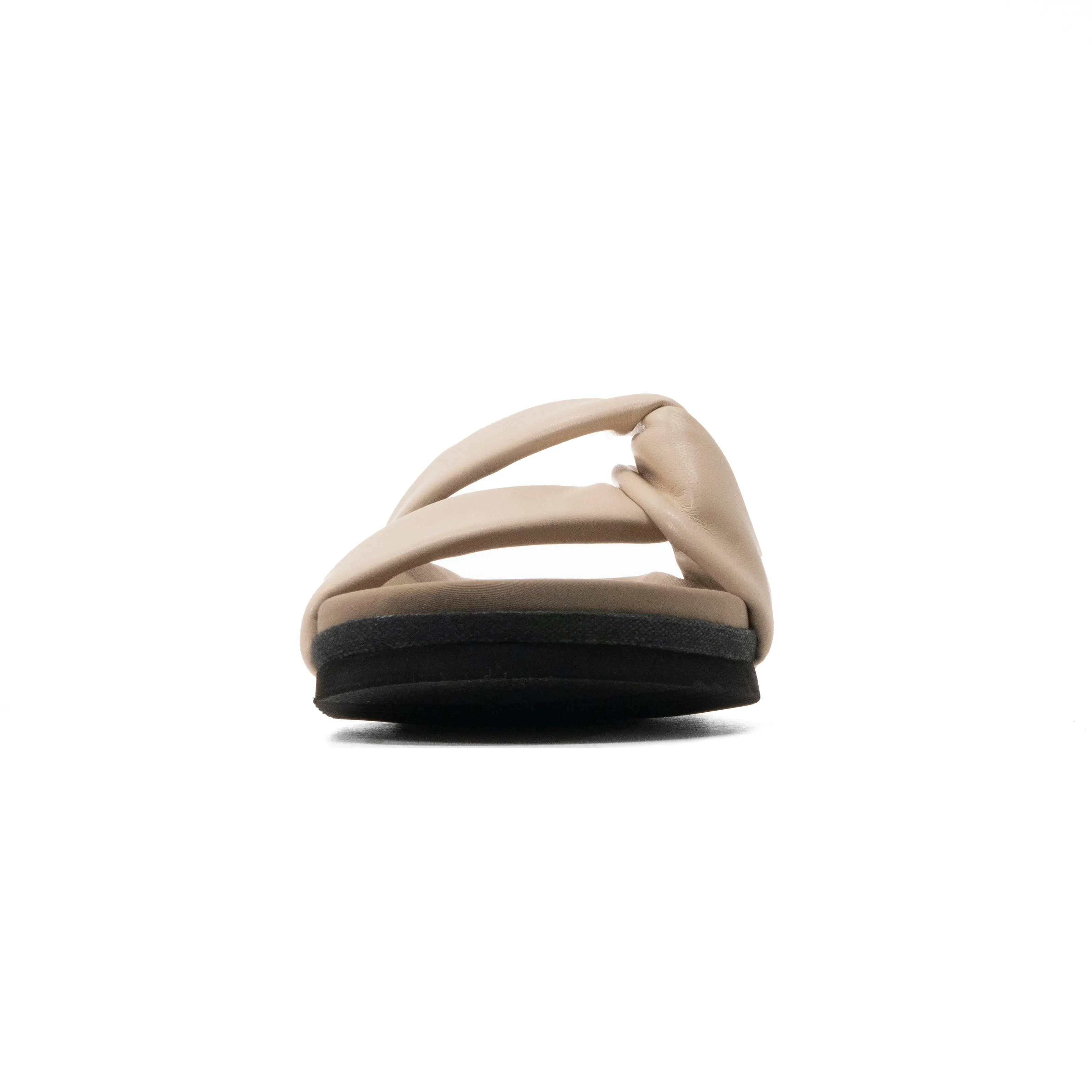 ROAM SIDE SLIP SANDAL CREAM VEGAN LEATHER