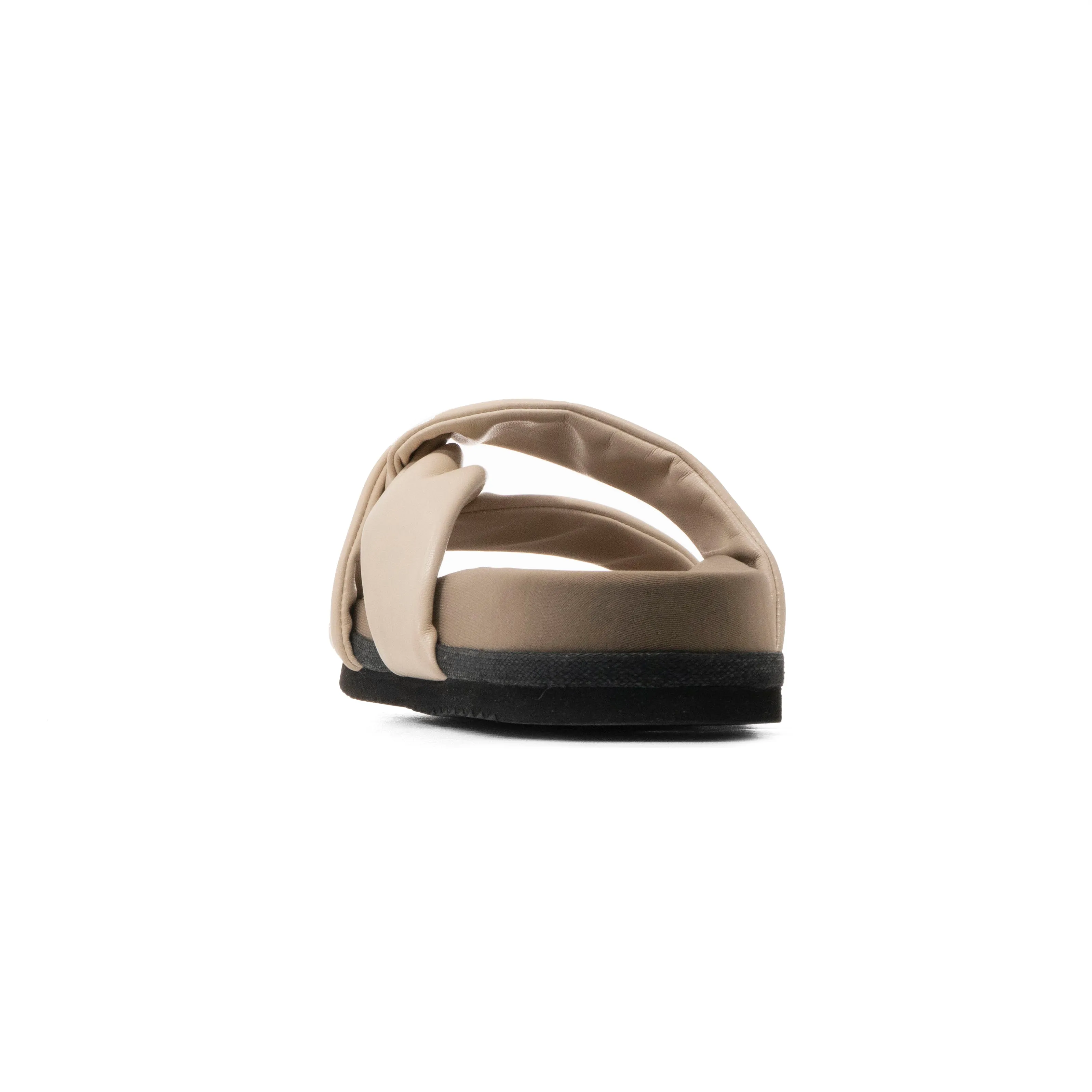ROAM SIDE SLIP SANDAL CREAM VEGAN LEATHER
