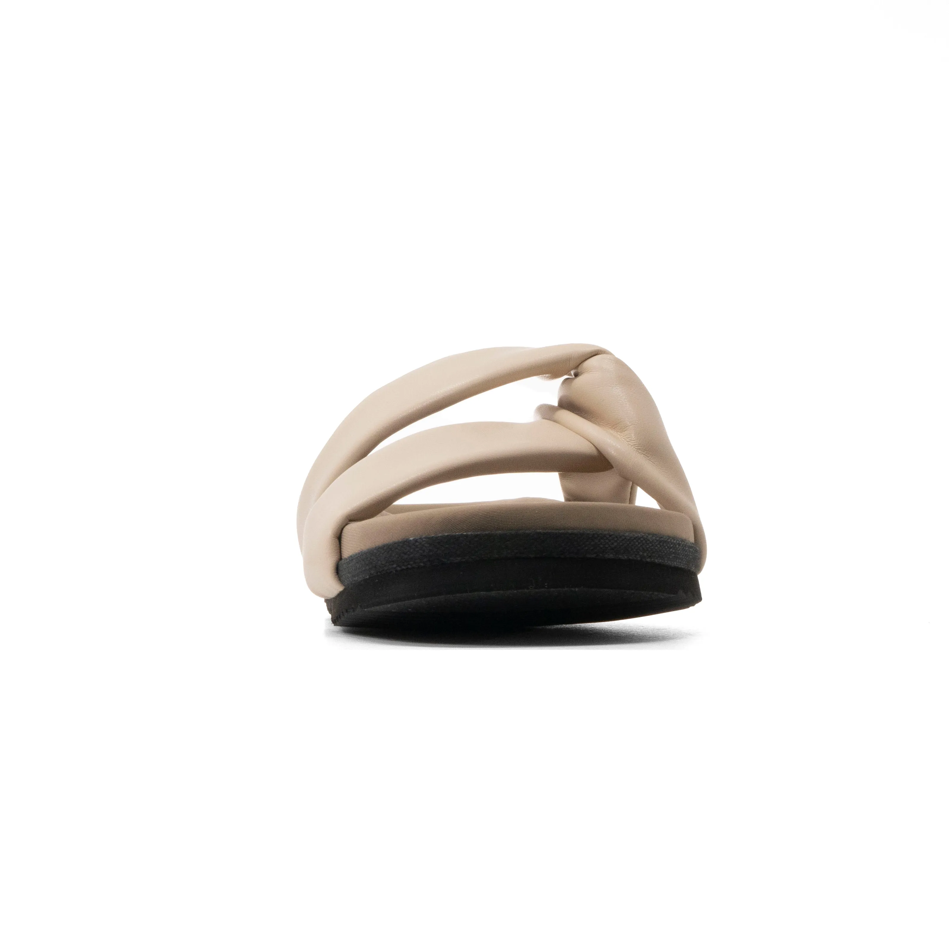 ROAM SIDE SLIP SANDAL CREAM VEGAN LEATHER