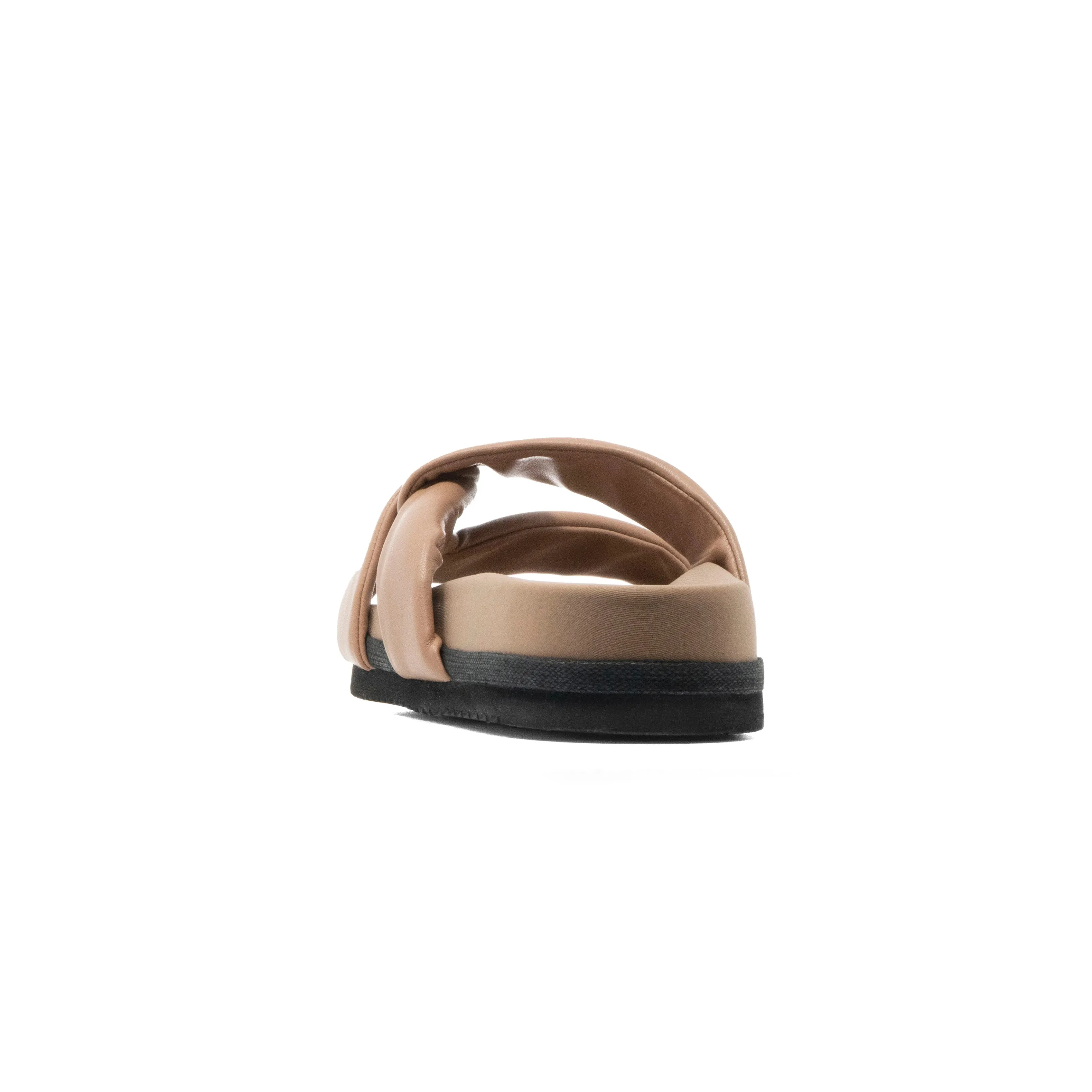 ROAM SIDE SLIP SANDAL NUDE VEGAN LEATHER
