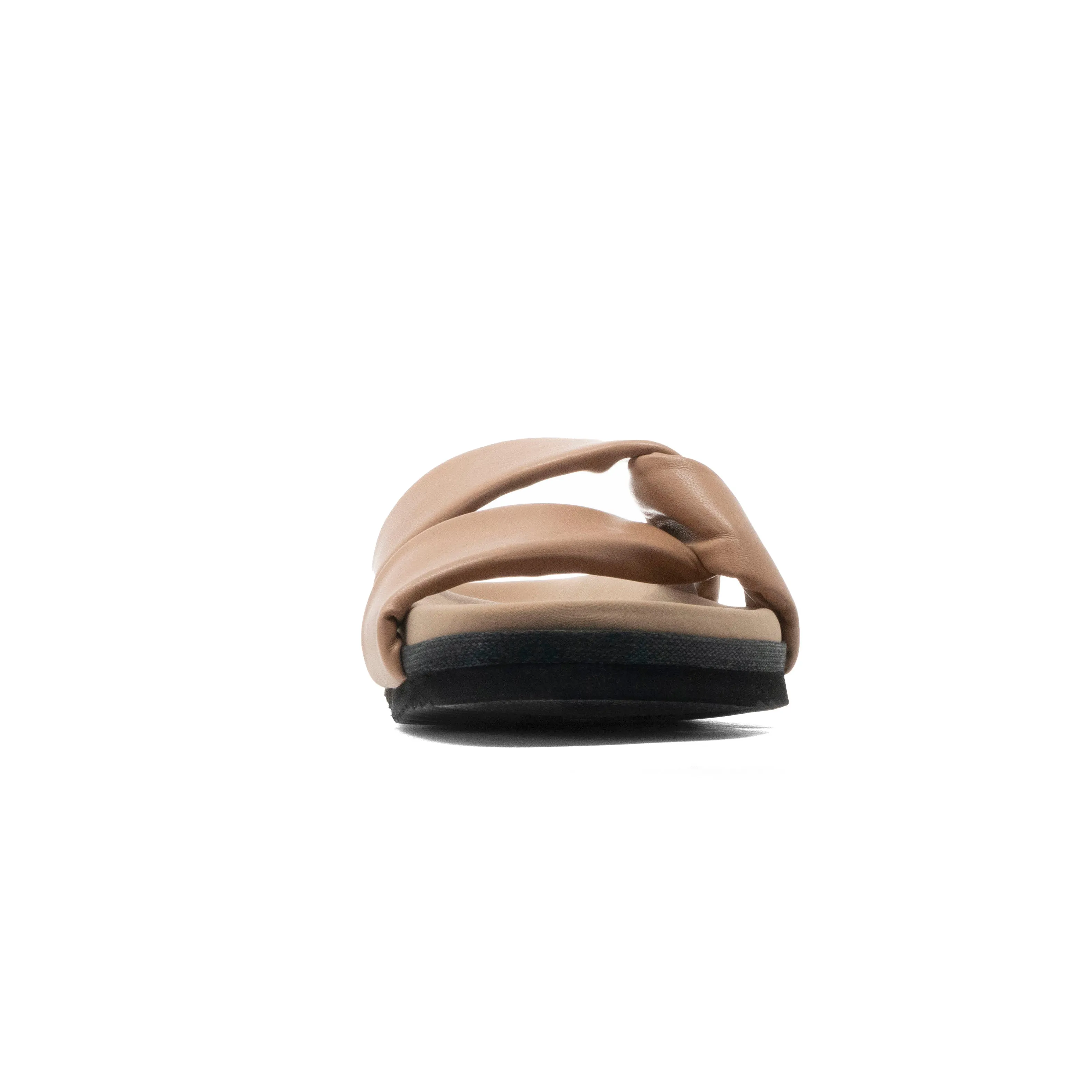 ROAM SIDE SLIP SANDAL NUDE VEGAN LEATHER