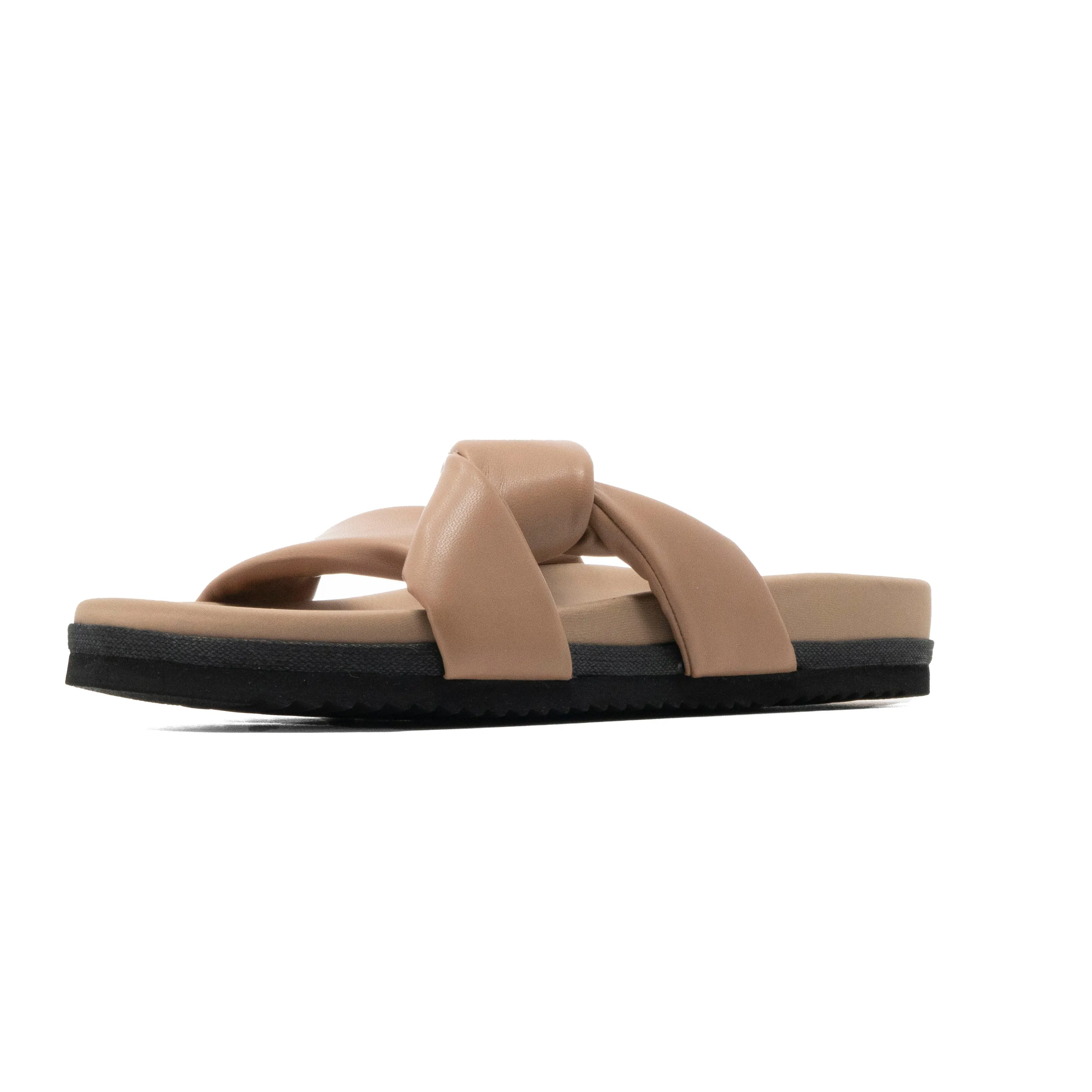 ROAM SIDE SLIP SANDAL NUDE VEGAN LEATHER