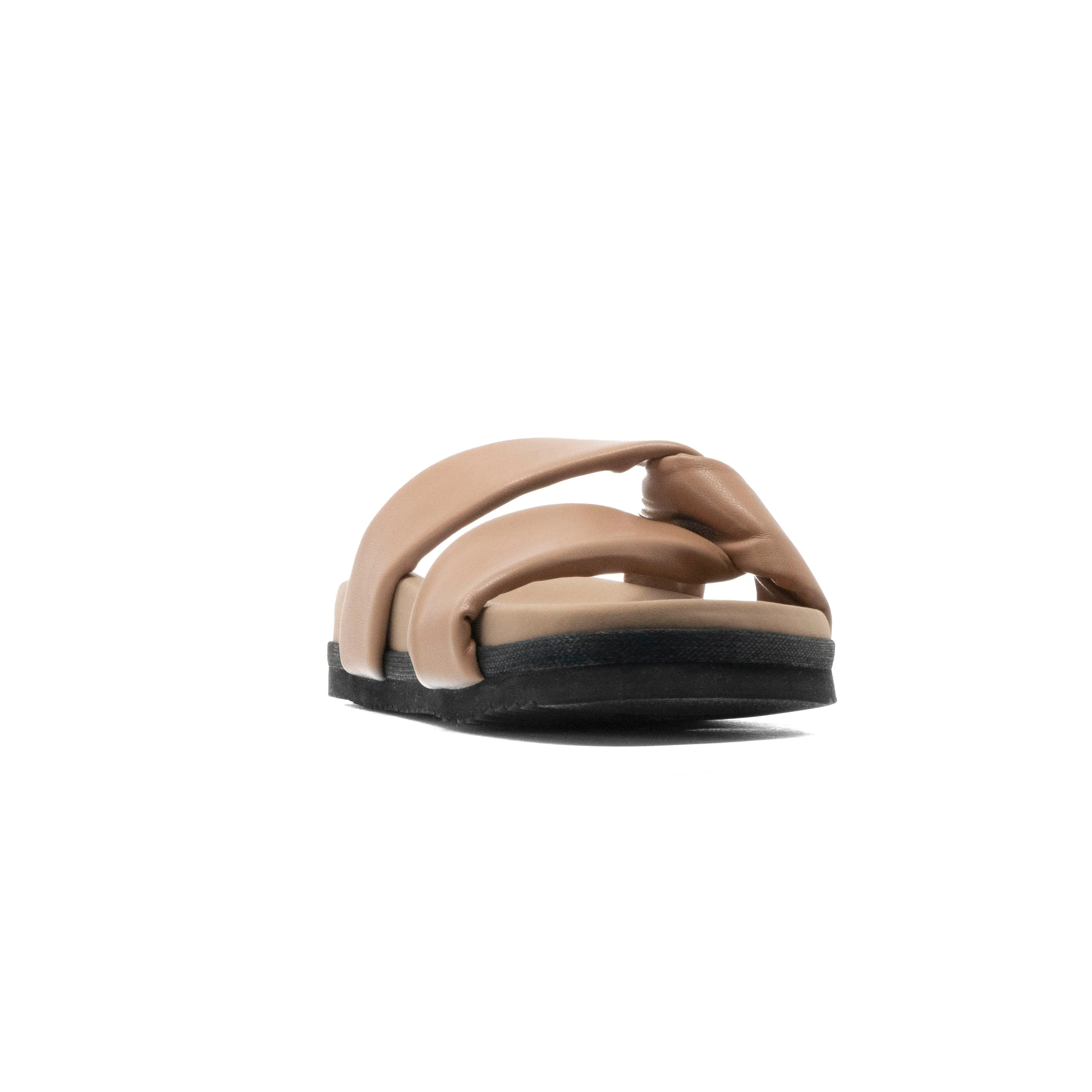 ROAM SIDE SLIP SANDAL NUDE VEGAN LEATHER