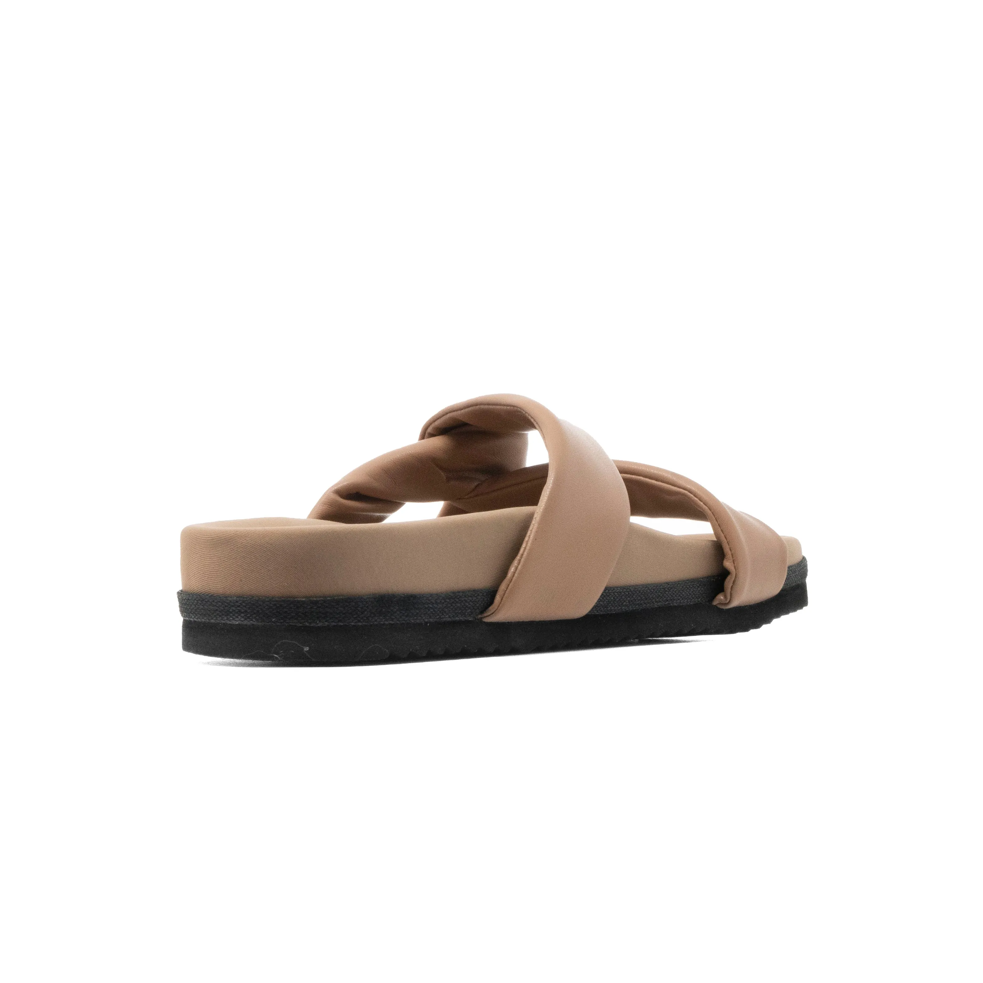 ROAM SIDE SLIP SANDAL NUDE VEGAN LEATHER