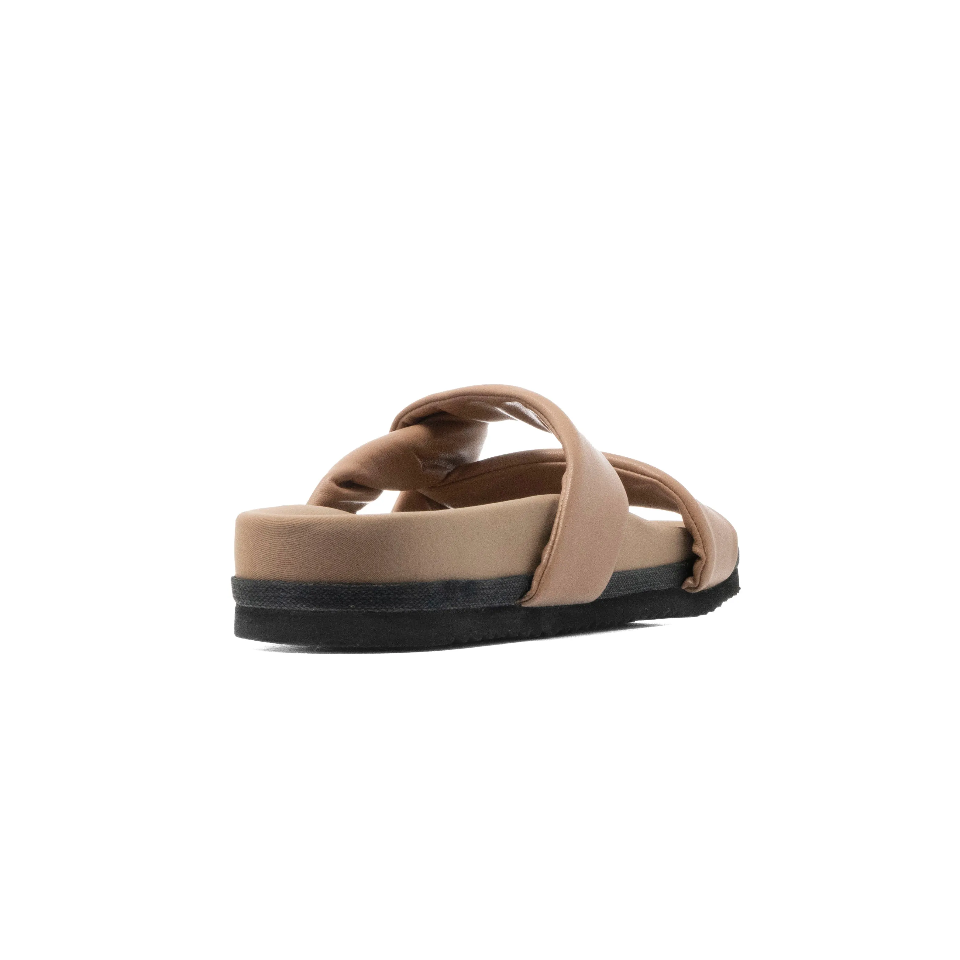 ROAM SIDE SLIP SANDAL NUDE VEGAN LEATHER