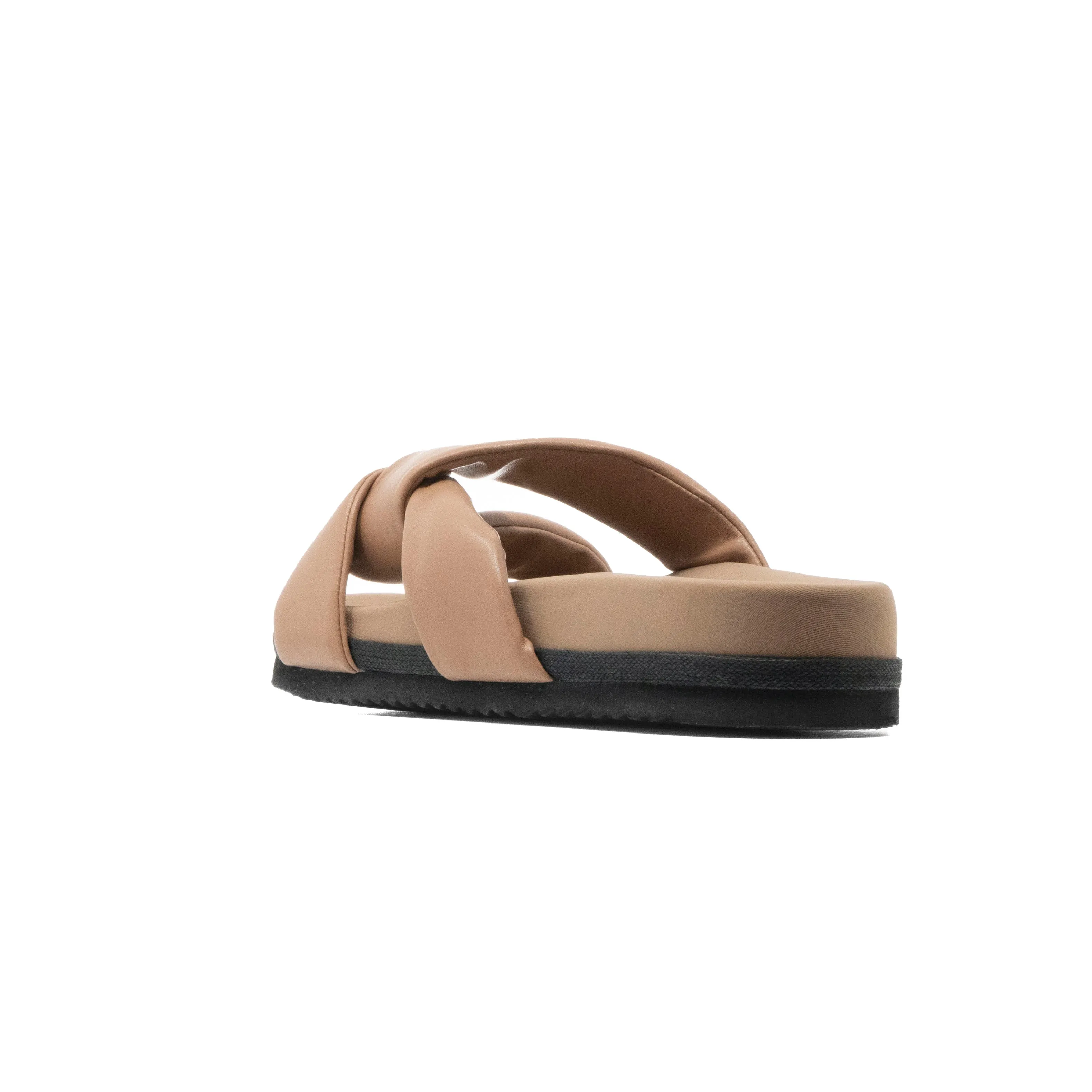 ROAM SIDE SLIP SANDAL NUDE VEGAN LEATHER