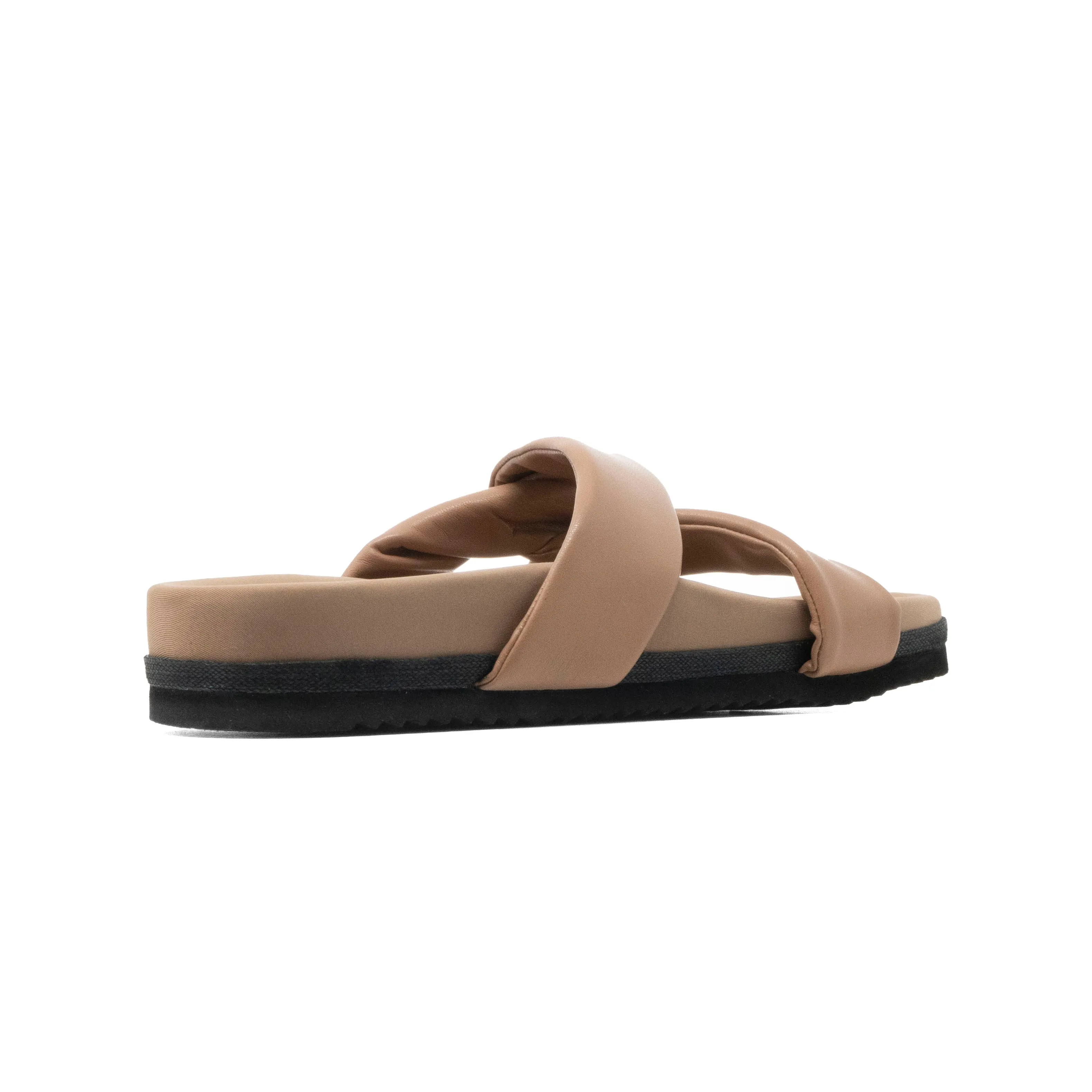 ROAM SIDE SLIP SANDAL NUDE VEGAN LEATHER