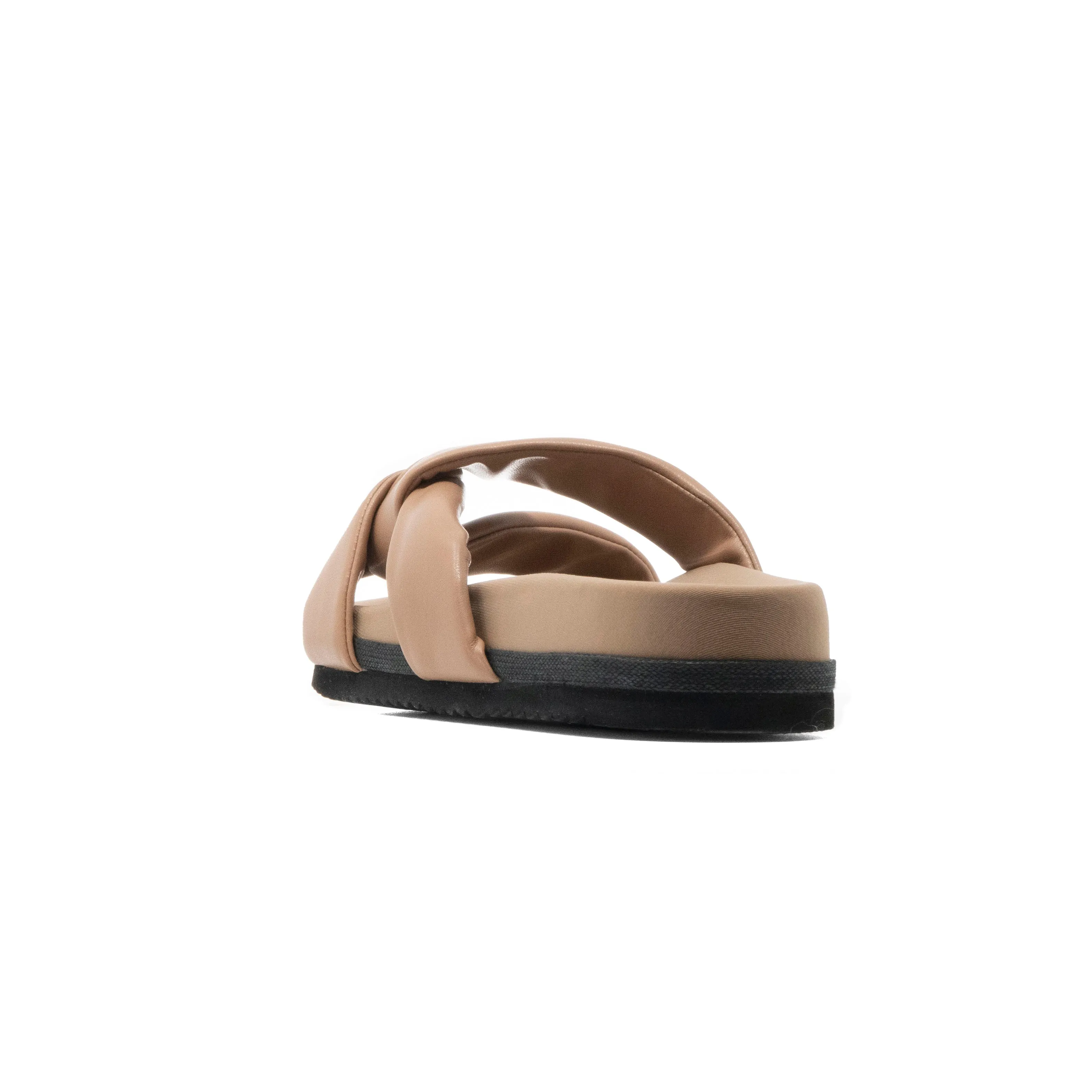 ROAM SIDE SLIP SANDAL NUDE VEGAN LEATHER