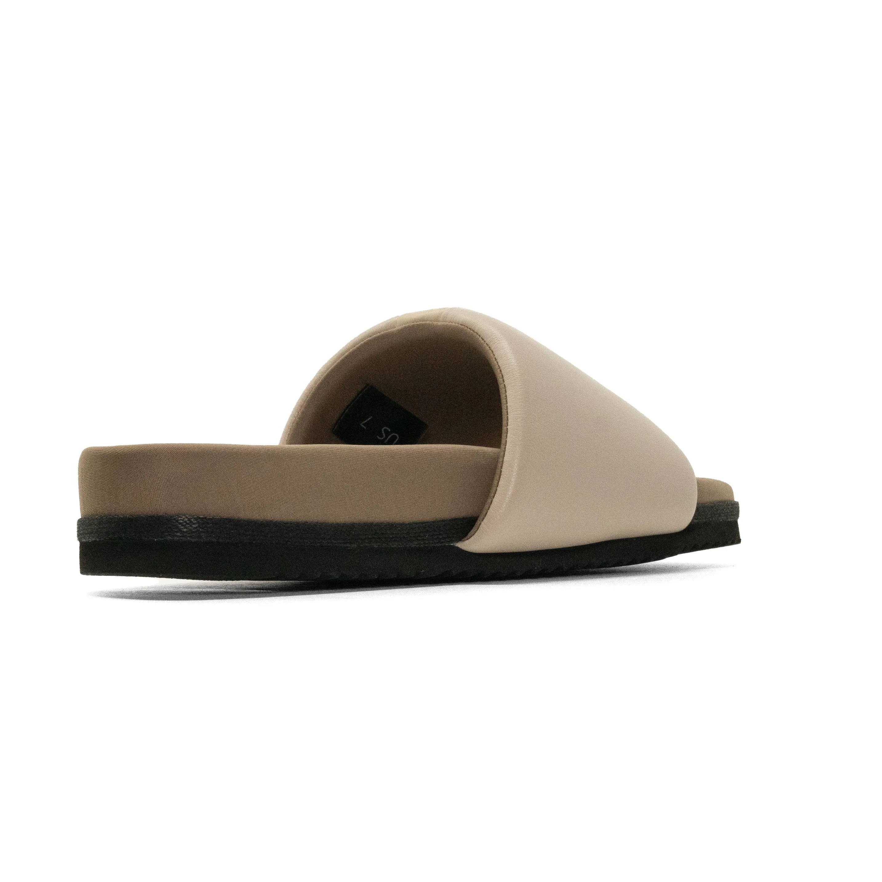 ROAM STRIPE SLIDER CEMENT & CREAM VEGAN LEATHER