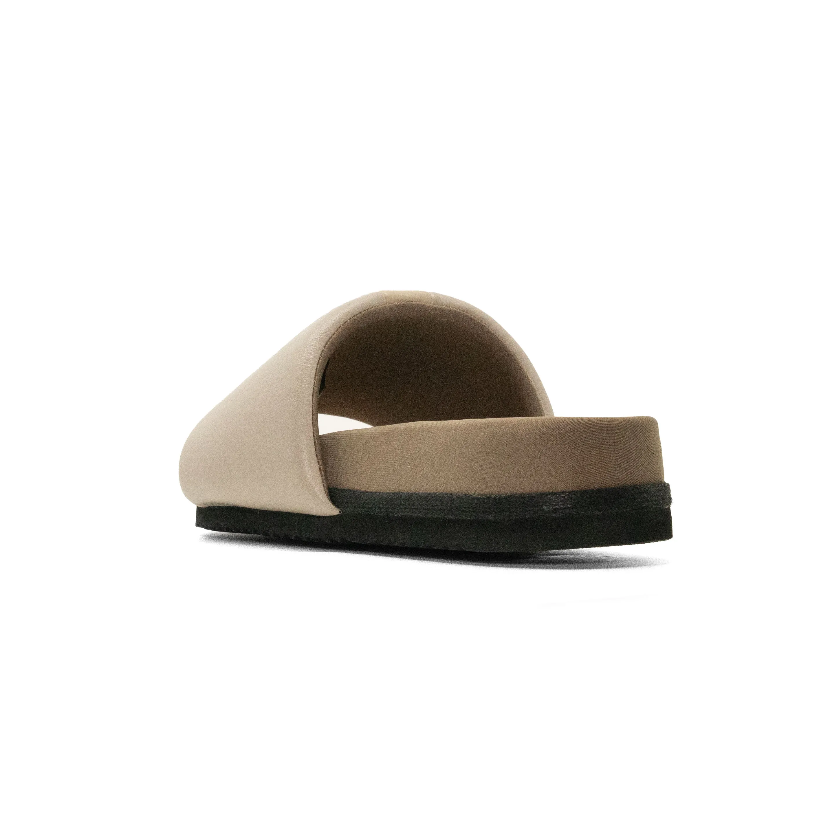 ROAM STRIPE SLIDER CEMENT & CREAM VEGAN LEATHER