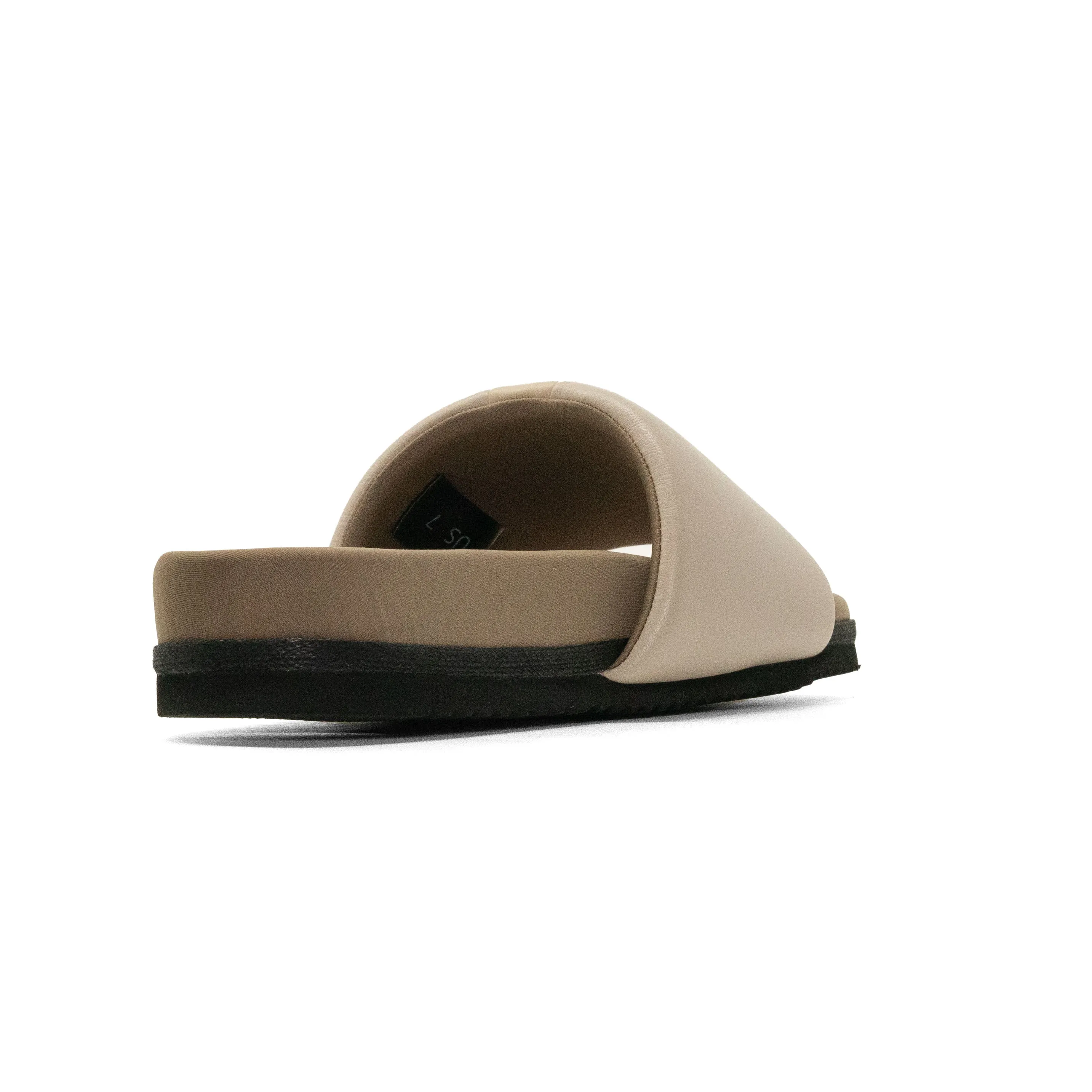 ROAM STRIPE SLIDER CEMENT & CREAM VEGAN LEATHER