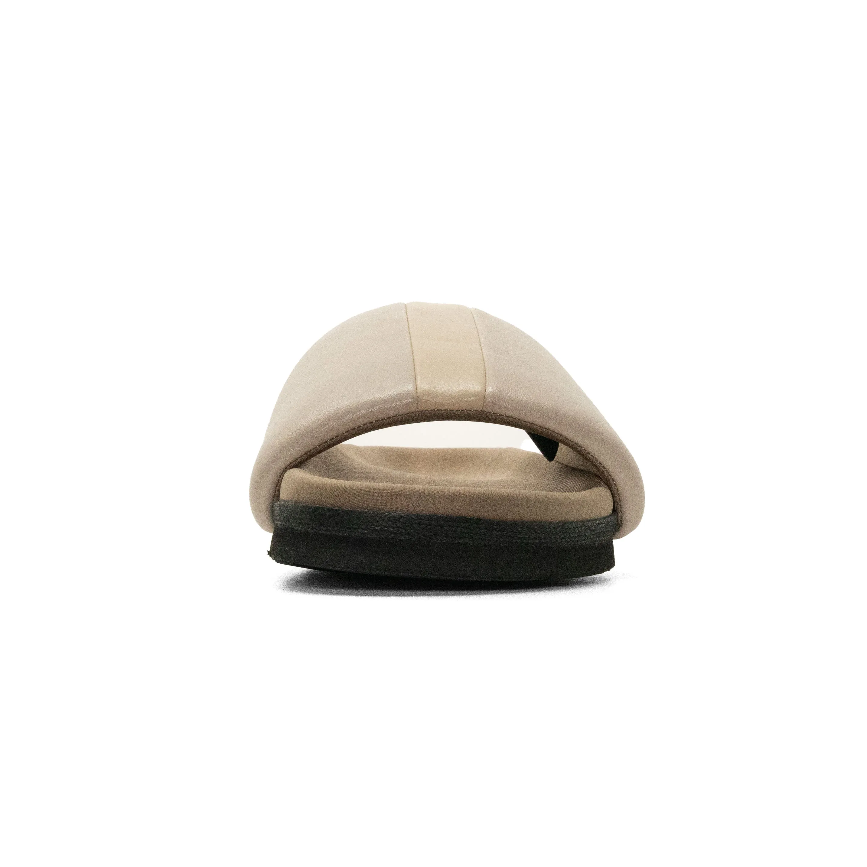 ROAM STRIPE SLIDER CEMENT & CREAM VEGAN LEATHER
