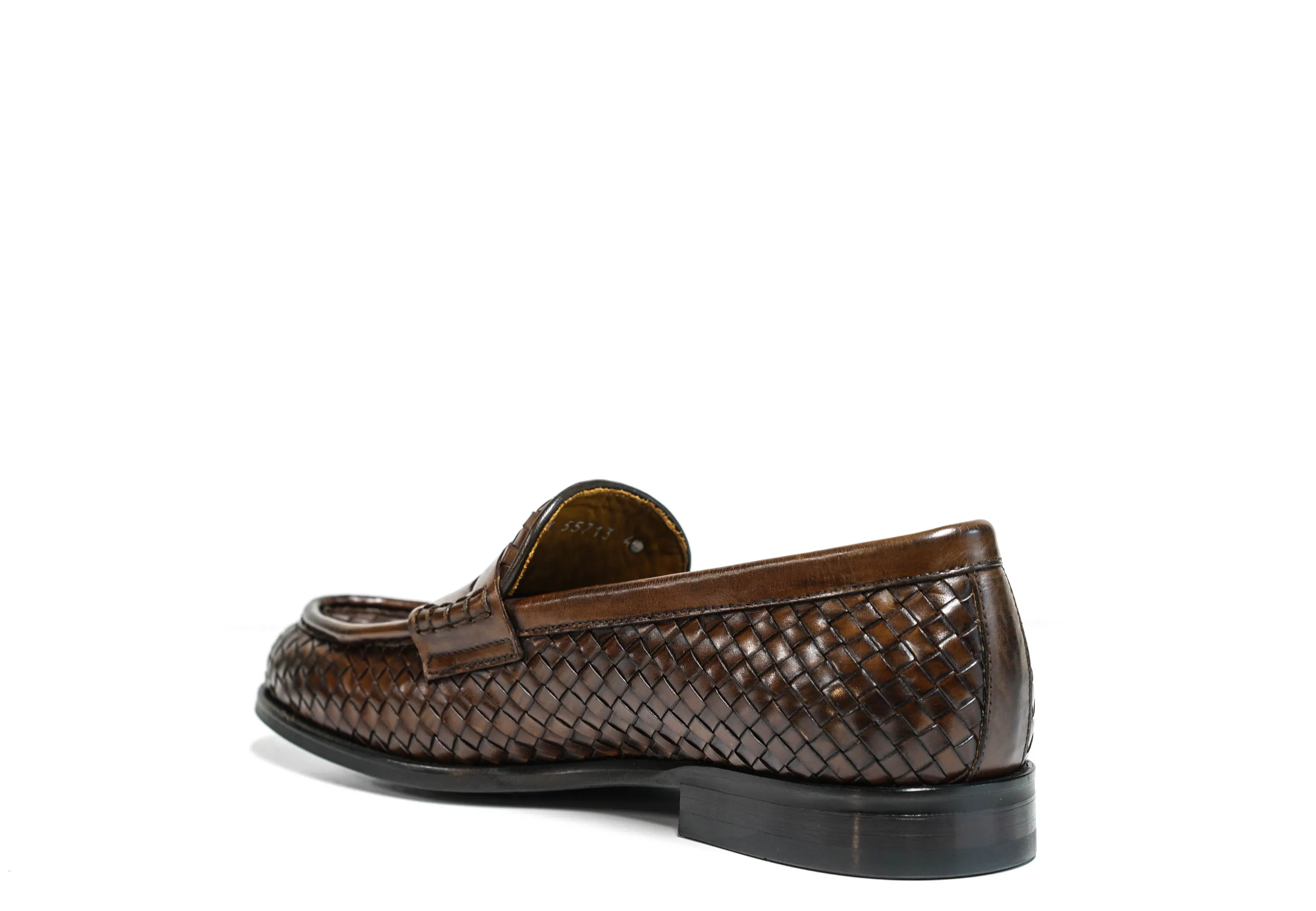 Roberto Serpentini Men's TDM Woven Leather Loafer 55713 50%OFF