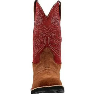 Rocky Men's Monocrepe 12" Square Toe WP Western Boot -Cabernet- RKW0432