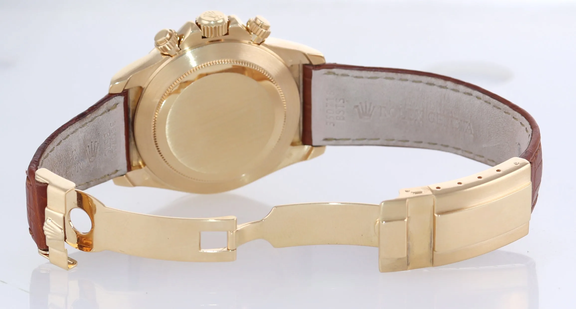Rolex Daytona Zenith 16518 White Inverted 6 18k Yellow Gold Leather Watch Box